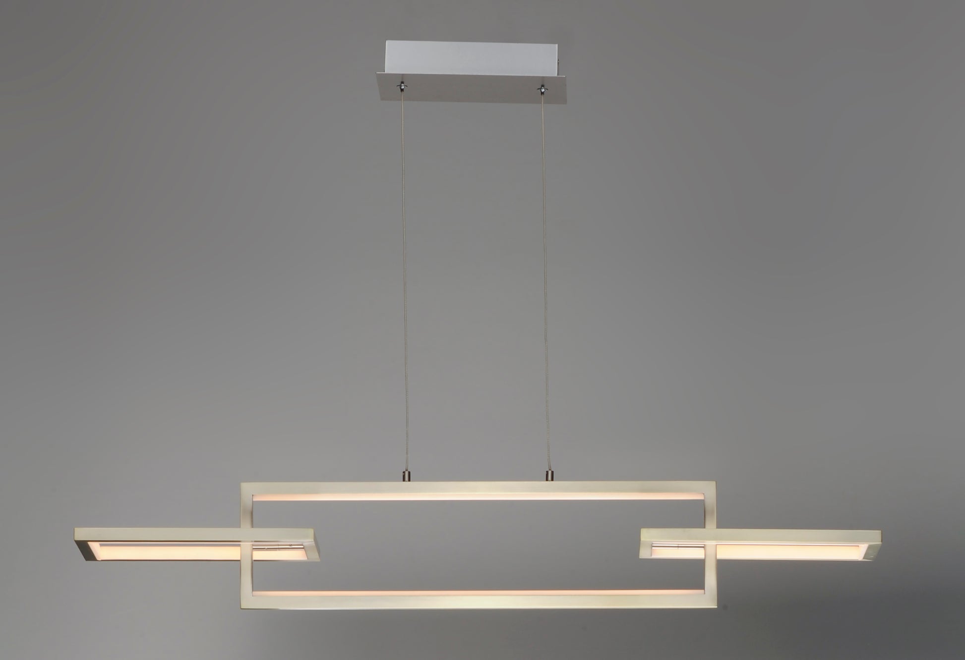 Link 3-Light LED Linear Pendant Satin Nickel by ET2
