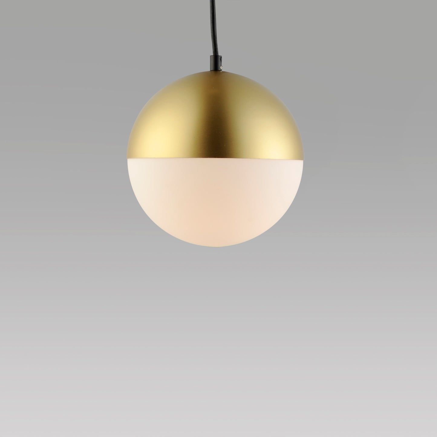 Half Moon Medium LED Pendant Metallic Gold by ET2