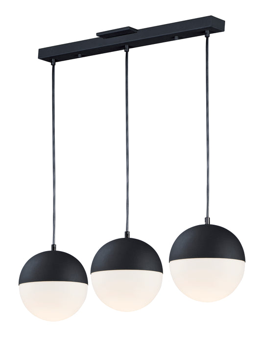 Half Moon 3-Light LED Pendant Black by ET2
