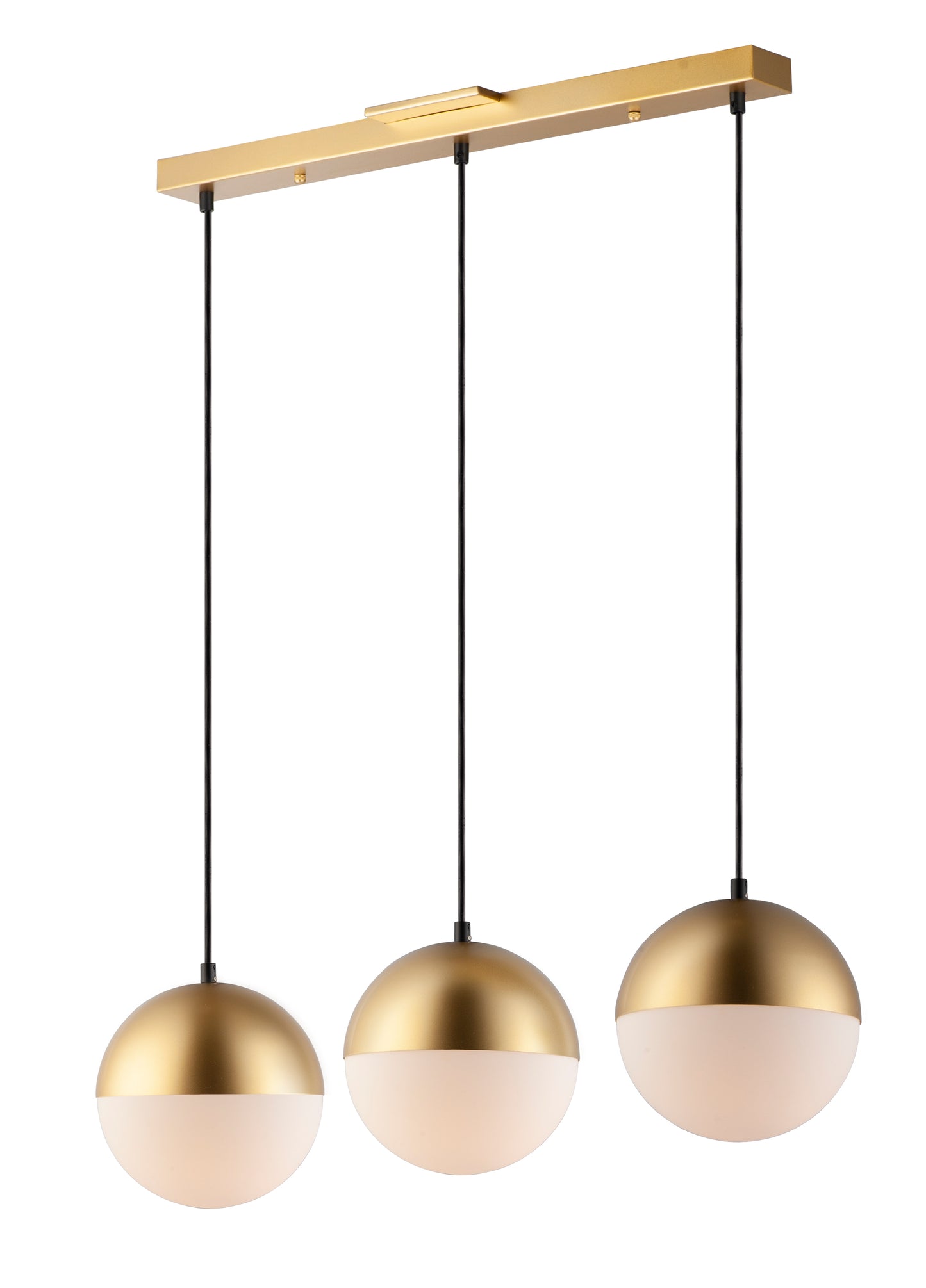 Half Moon 3-Light LED Pendant Metallic Gold by ET2
