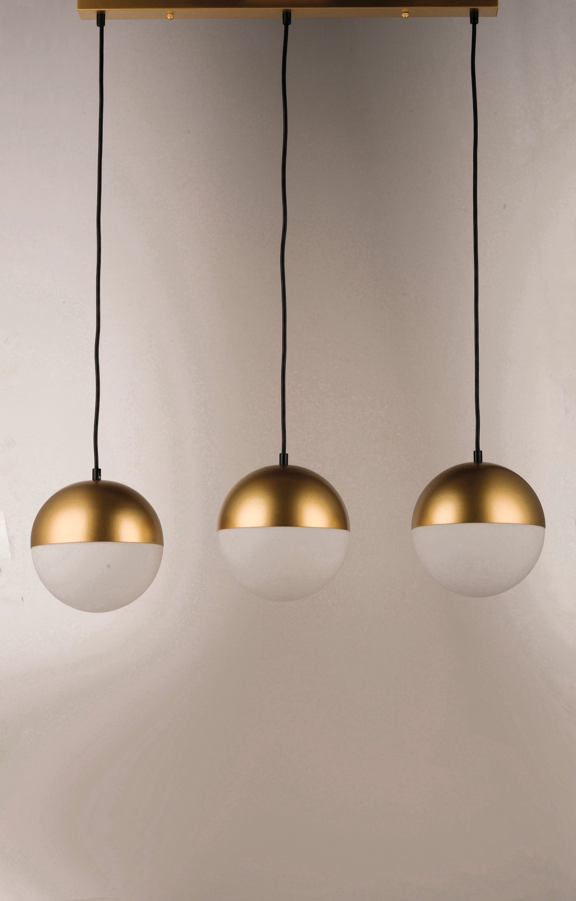Half Moon 3-Light LED Pendant Metallic Gold by ET2