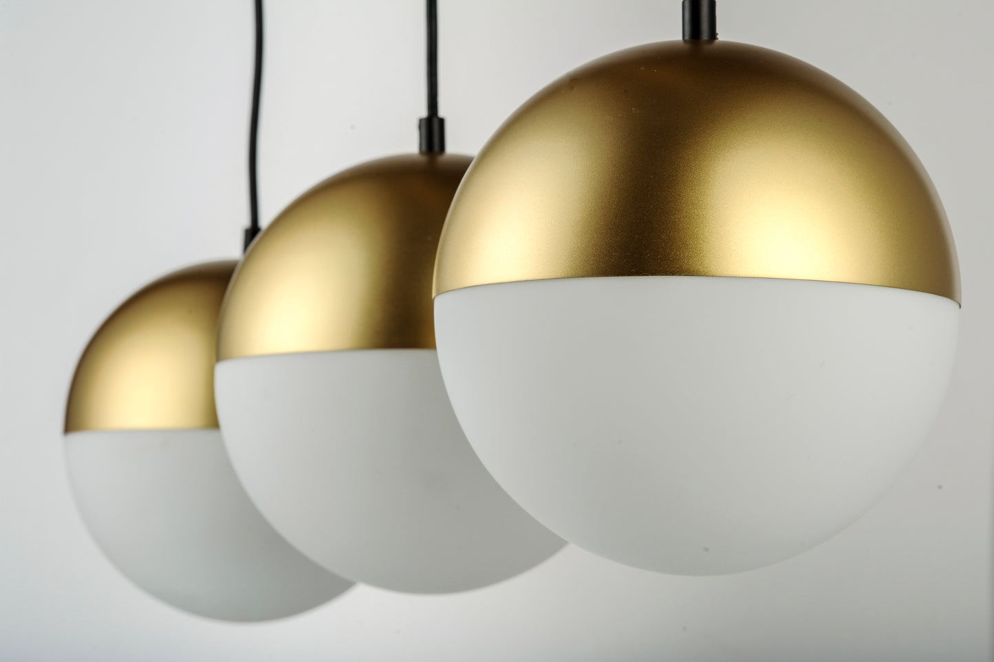 Half Moon 3-Light LED Pendant Metallic Gold by ET2