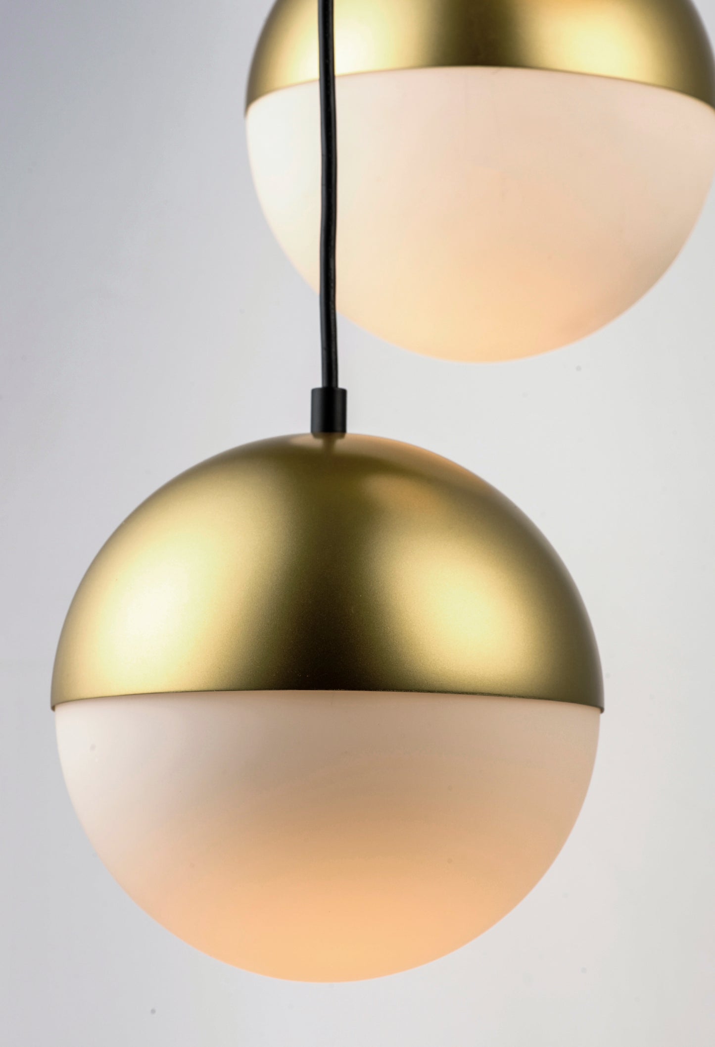 Half Moon 3-Light LED Pendant Metallic Gold by ET2