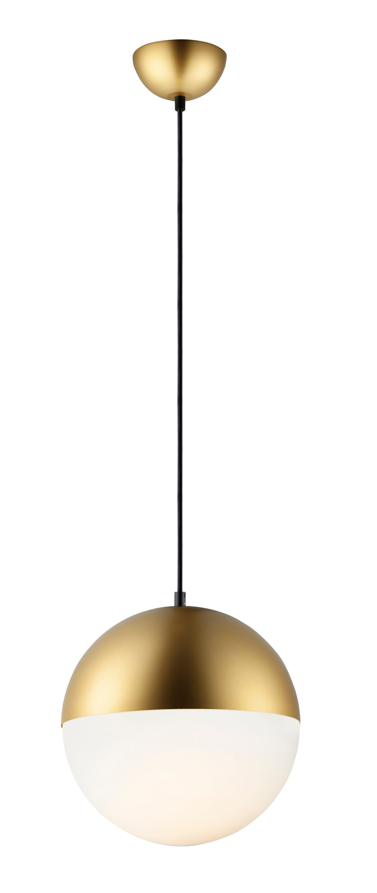 Half Moon Large LED Pendant Metallic Gold by ET2