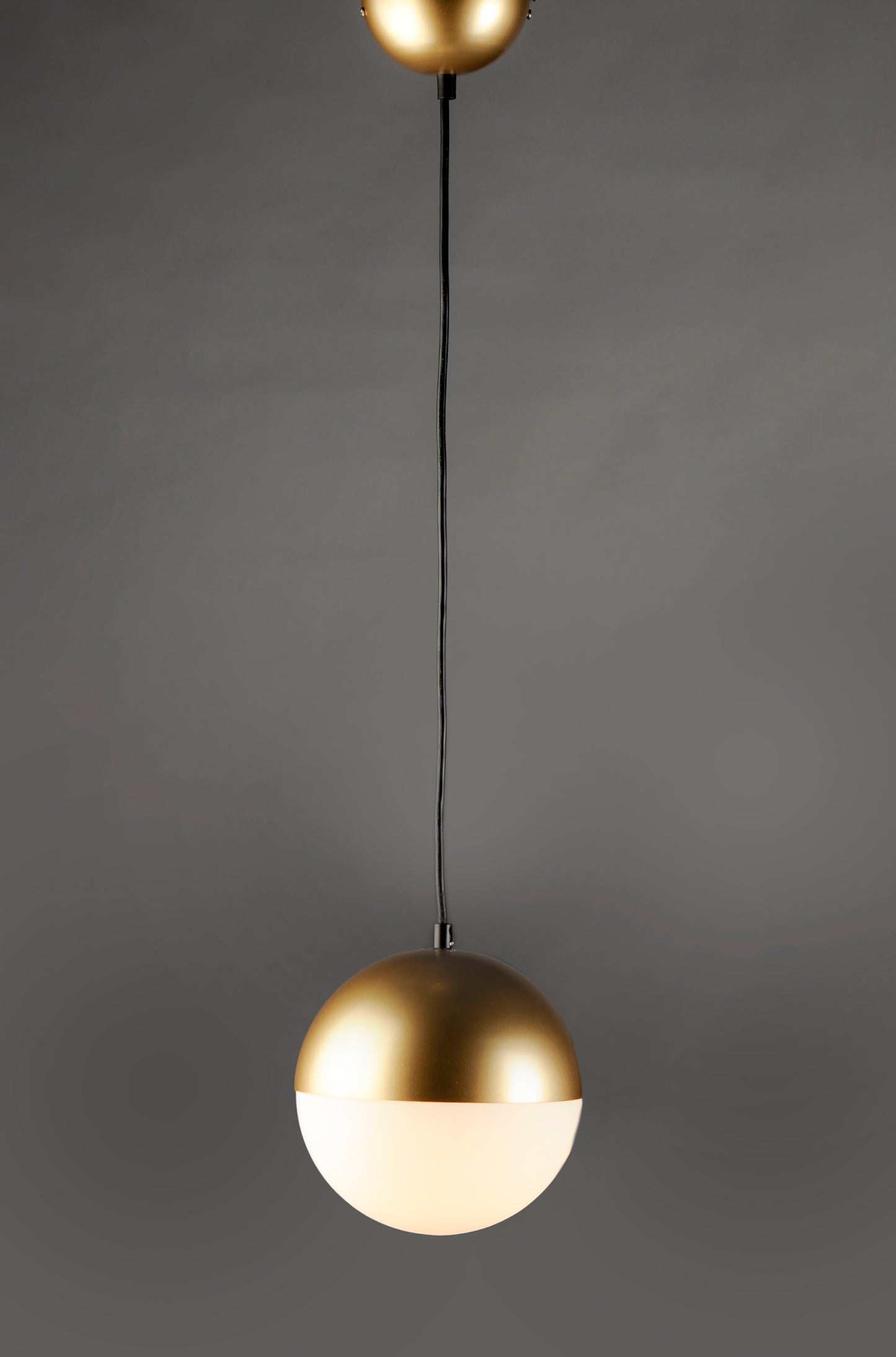 Half Moon Large LED Pendant Metallic Gold by ET2