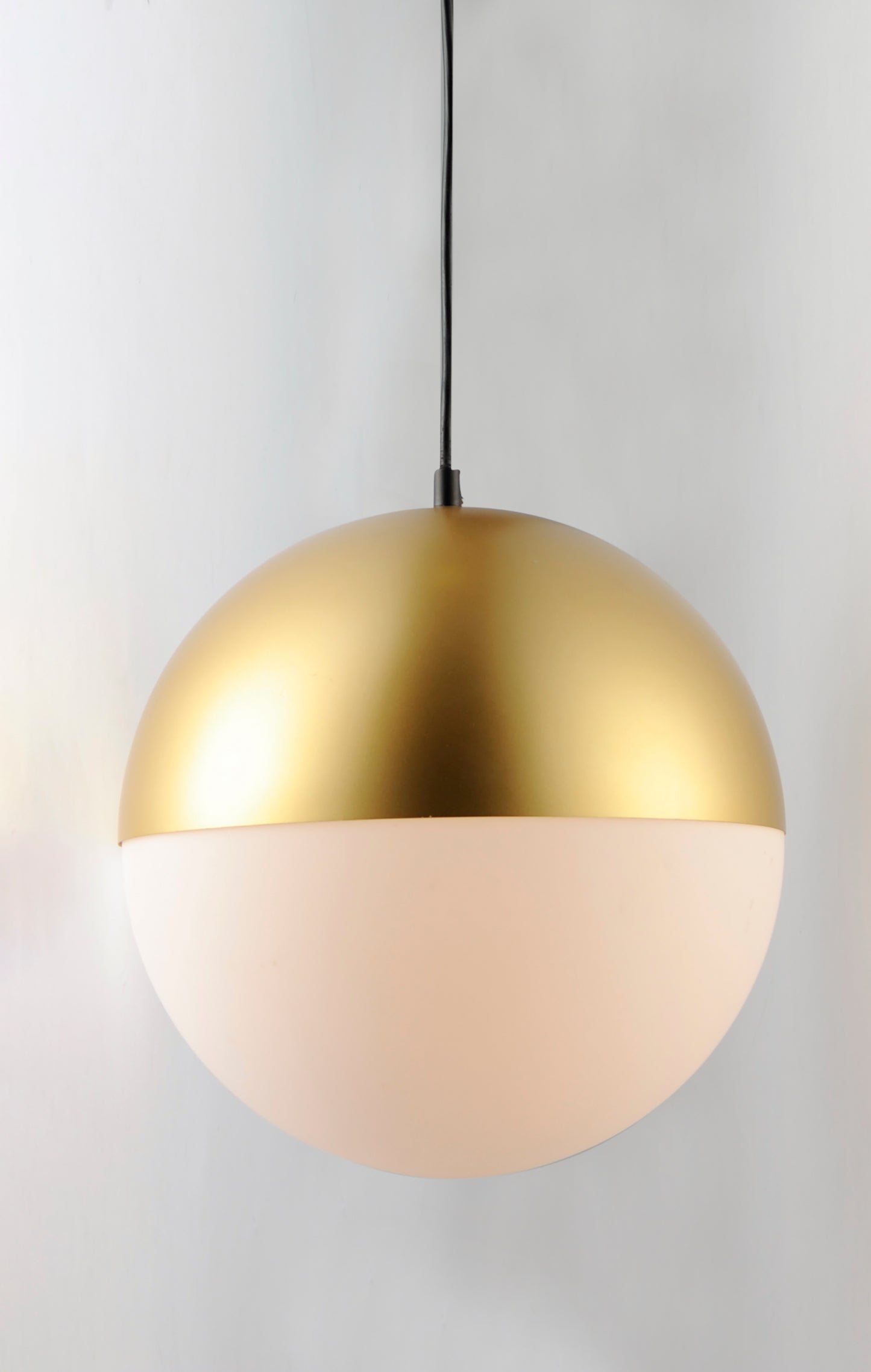Half Moon Large LED Pendant Metallic Gold by ET2
