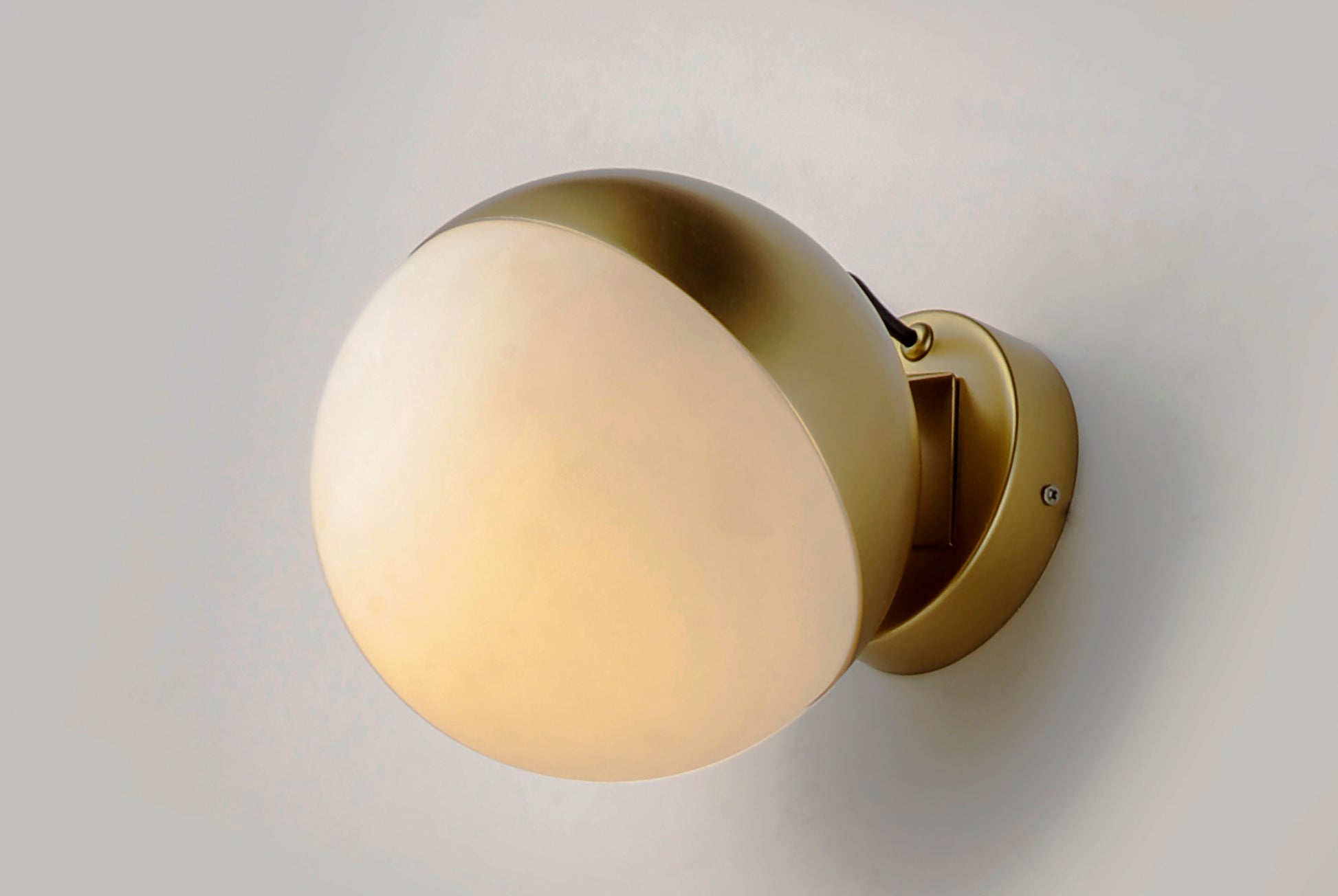 Half Moon LED Wall Sconce Metallic Gold by ET2