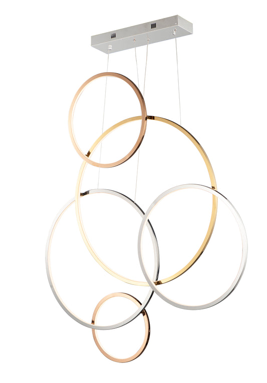 Union LED 5-Light Pendant Multi-Plated by ET2