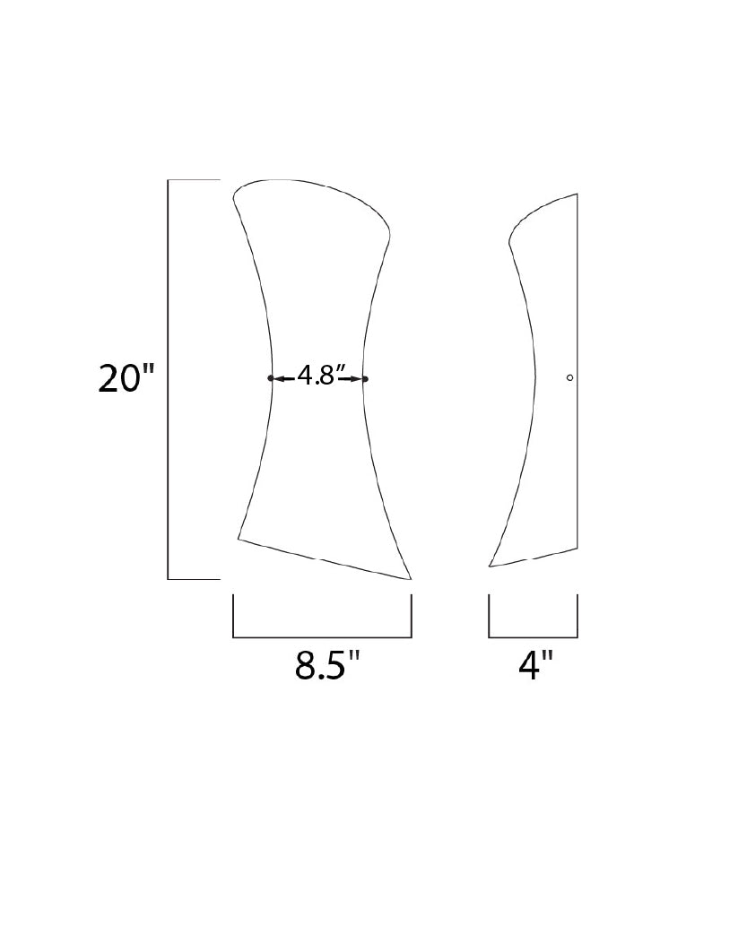 Conico 2-Light Wall Mount Satin Nickel by ET2
