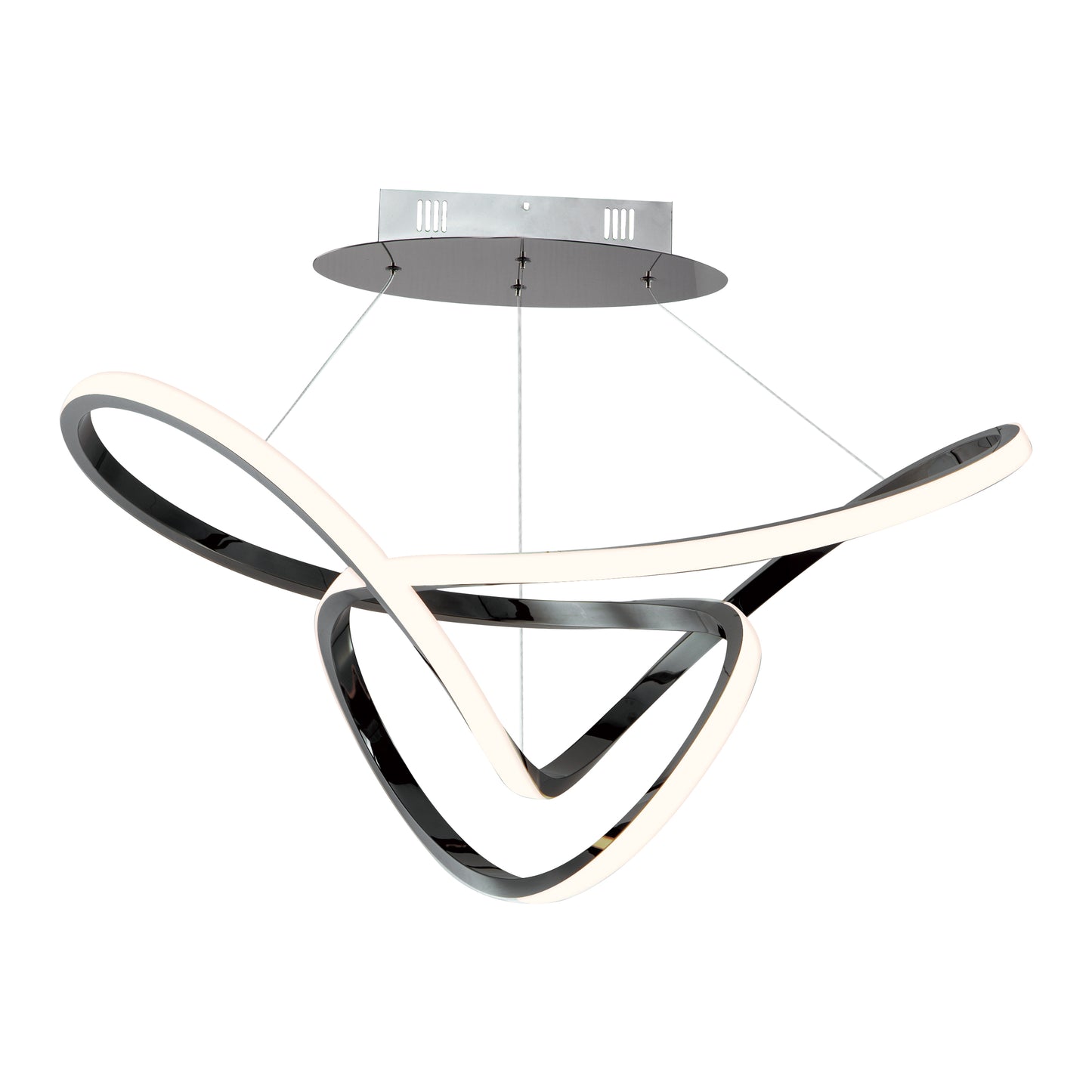 Perpetual 32" LED Pendant Black Chrome by ET2