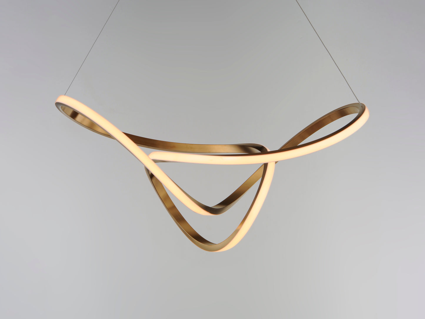 Perpetual 32" LED Pendant Brushed Champagne by ET2