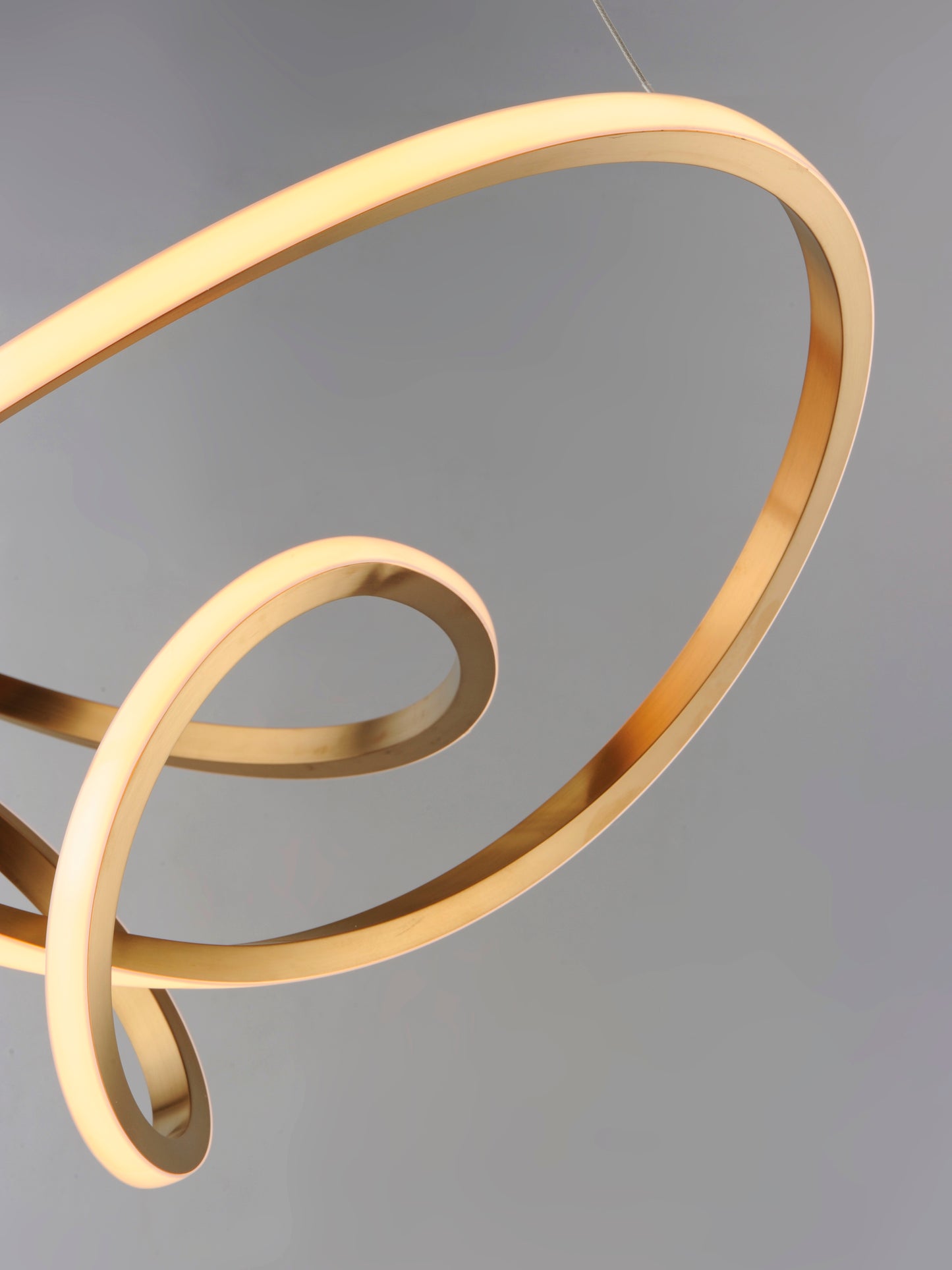 Perpetual 32" LED Pendant Brushed Champagne by ET2
