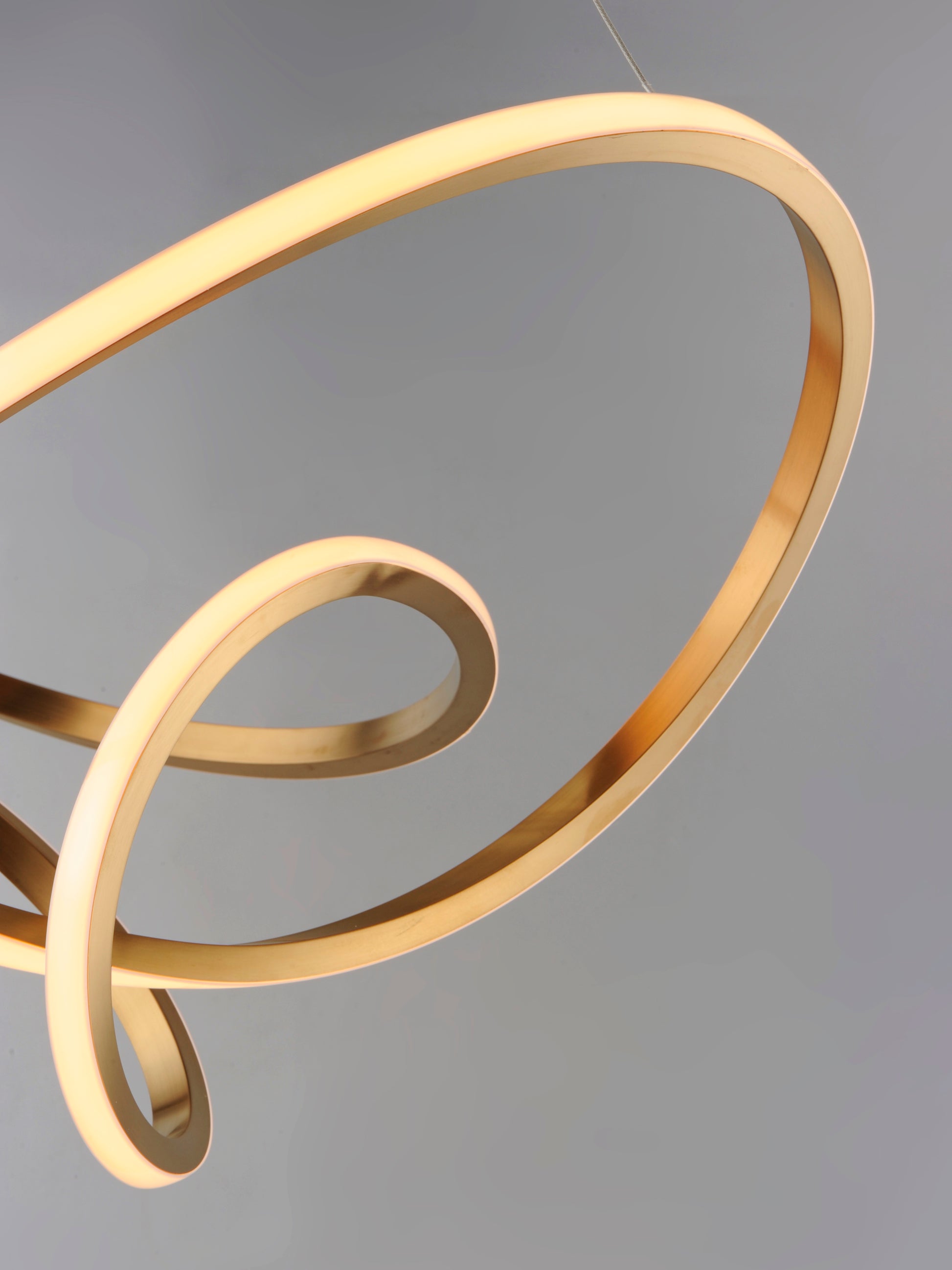 Perpetual 32" LED Pendant Brushed Champagne by ET2