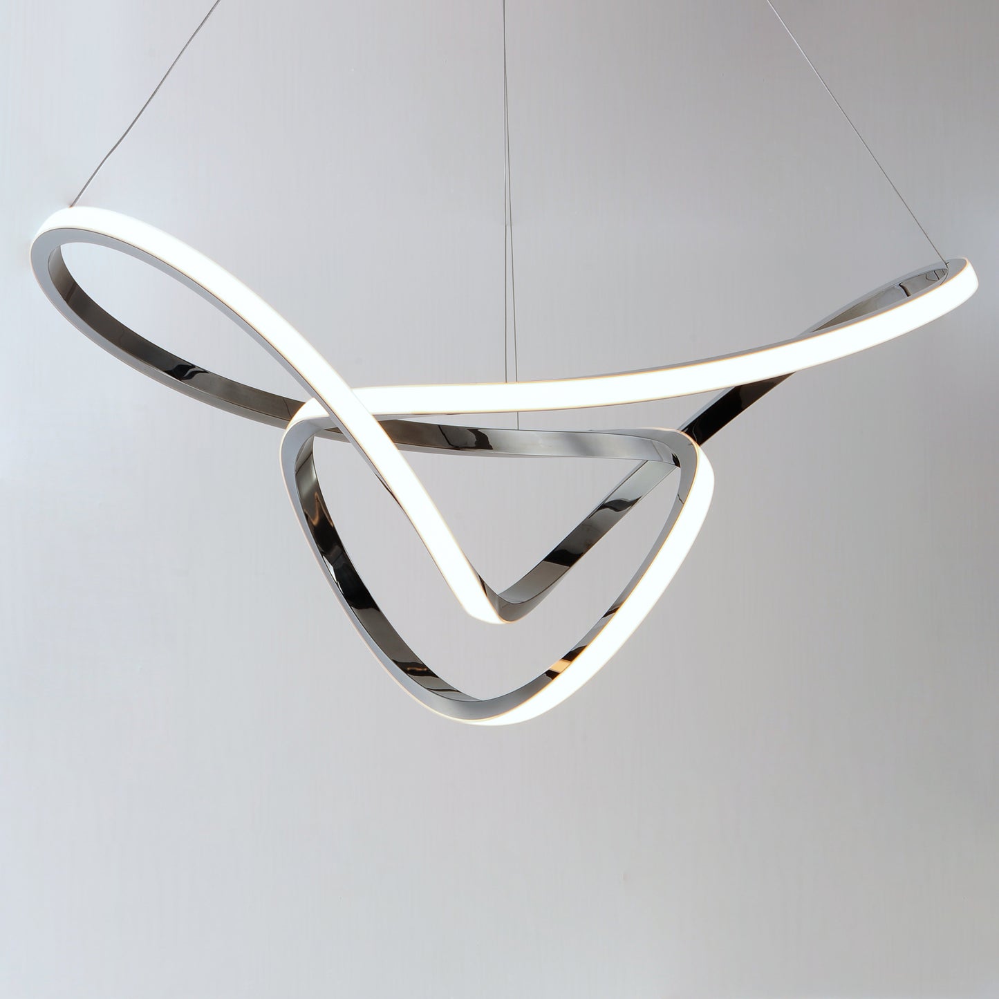 Perpetual 32" LED Pendant Black Chrome by ET2