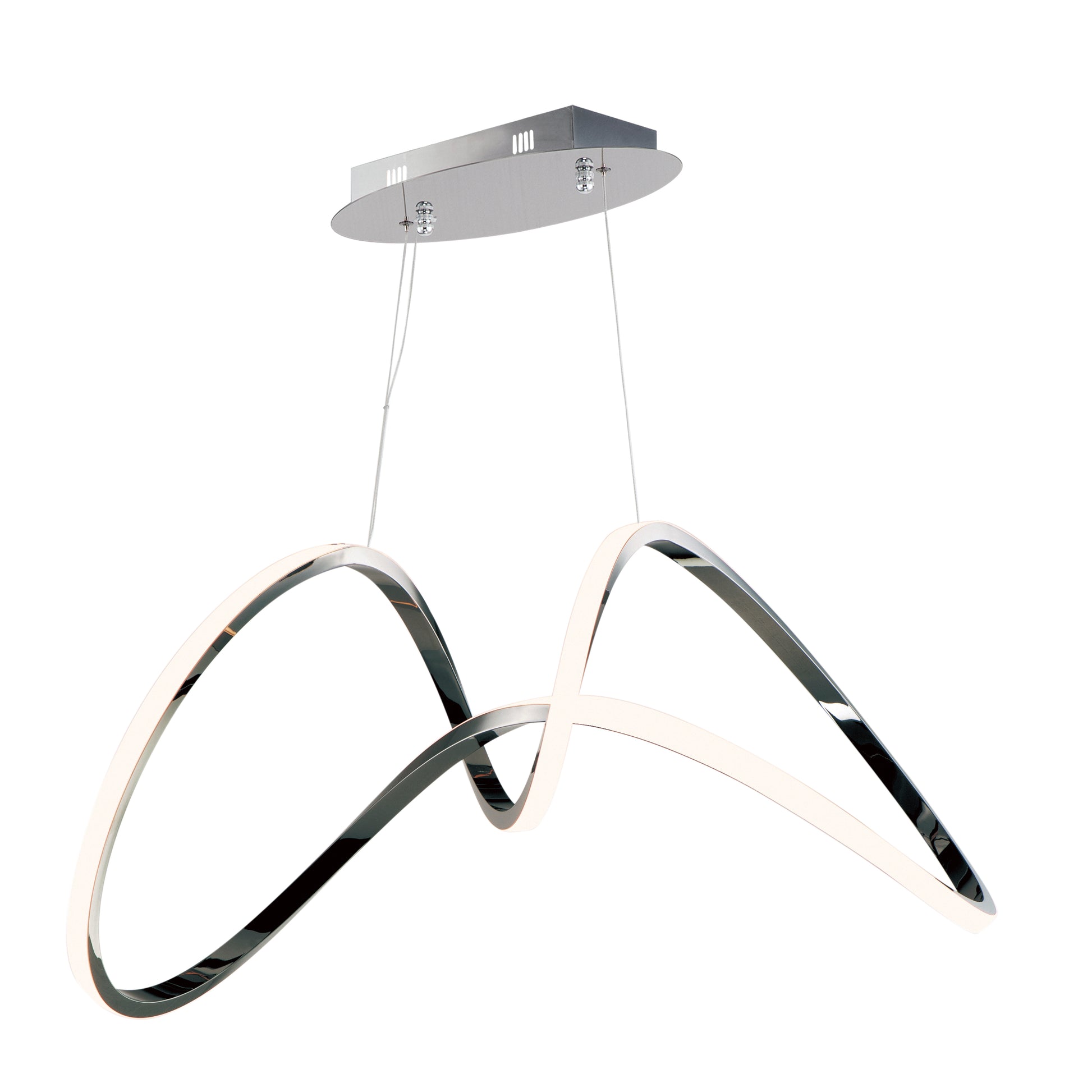 Perpetual LED Pendant Black Chrome by ET2