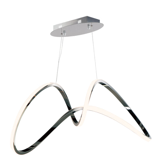Perpetual LED Pendant Black Chrome by ET2