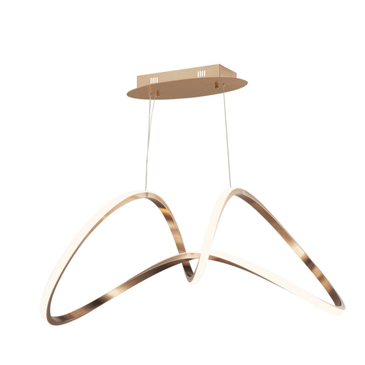 Perpetual LED Pendant Brushed Champagne by ET2