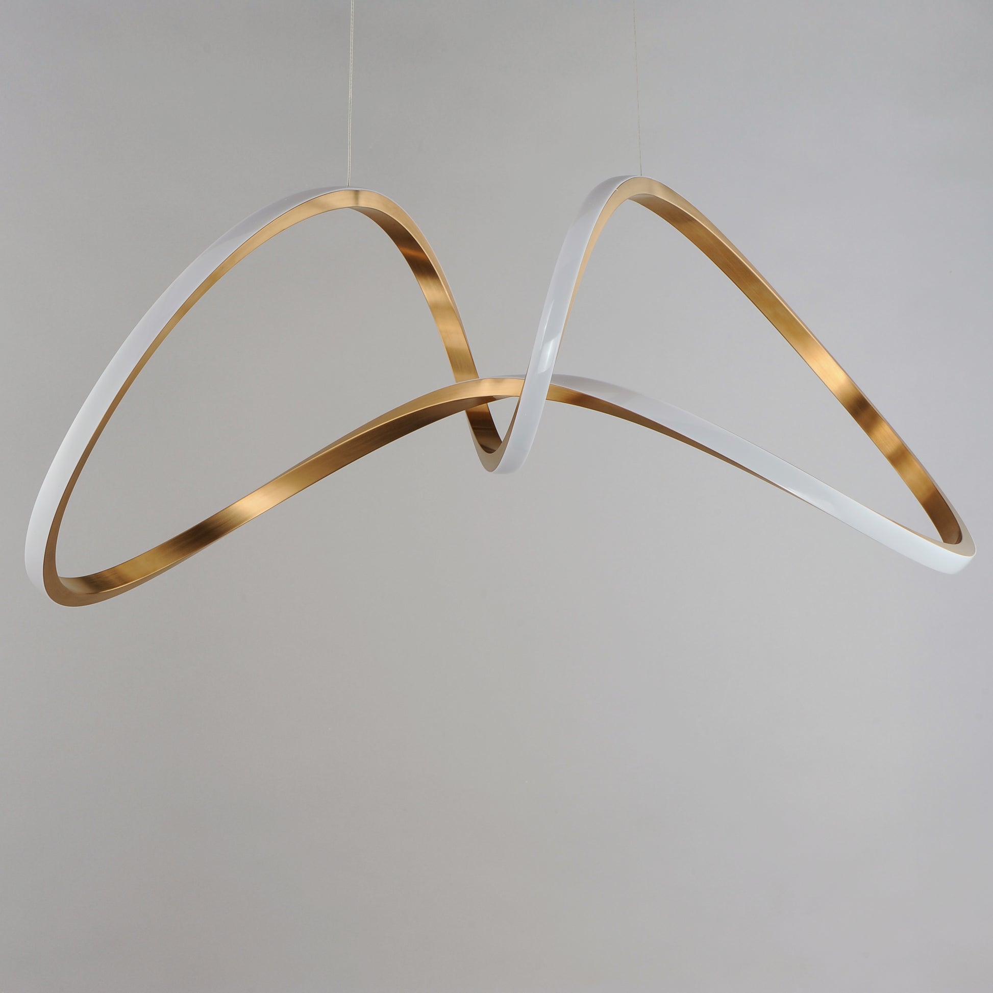 Perpetual LED Pendant Brushed Champagne by ET2