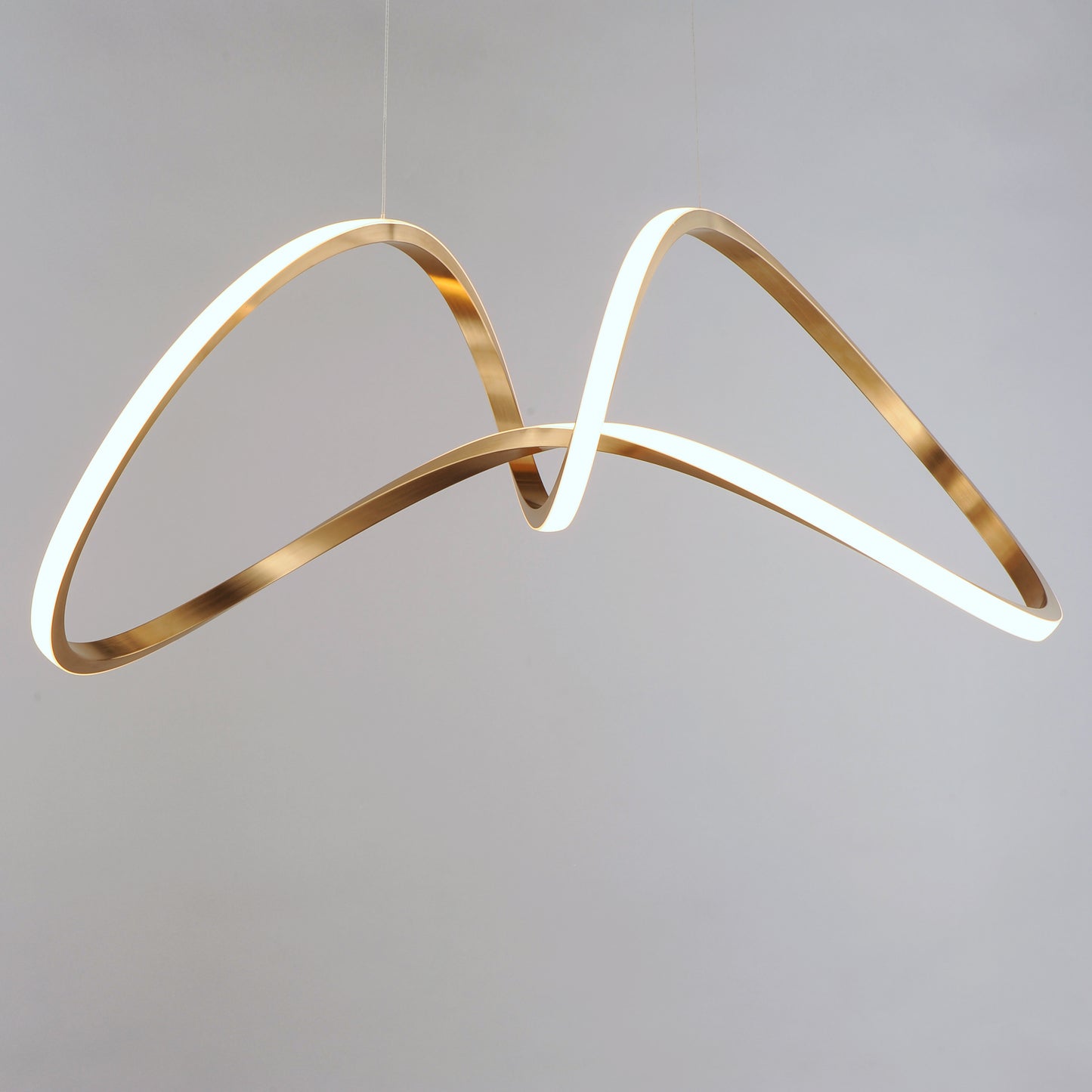 Perpetual LED Pendant Brushed Champagne by ET2