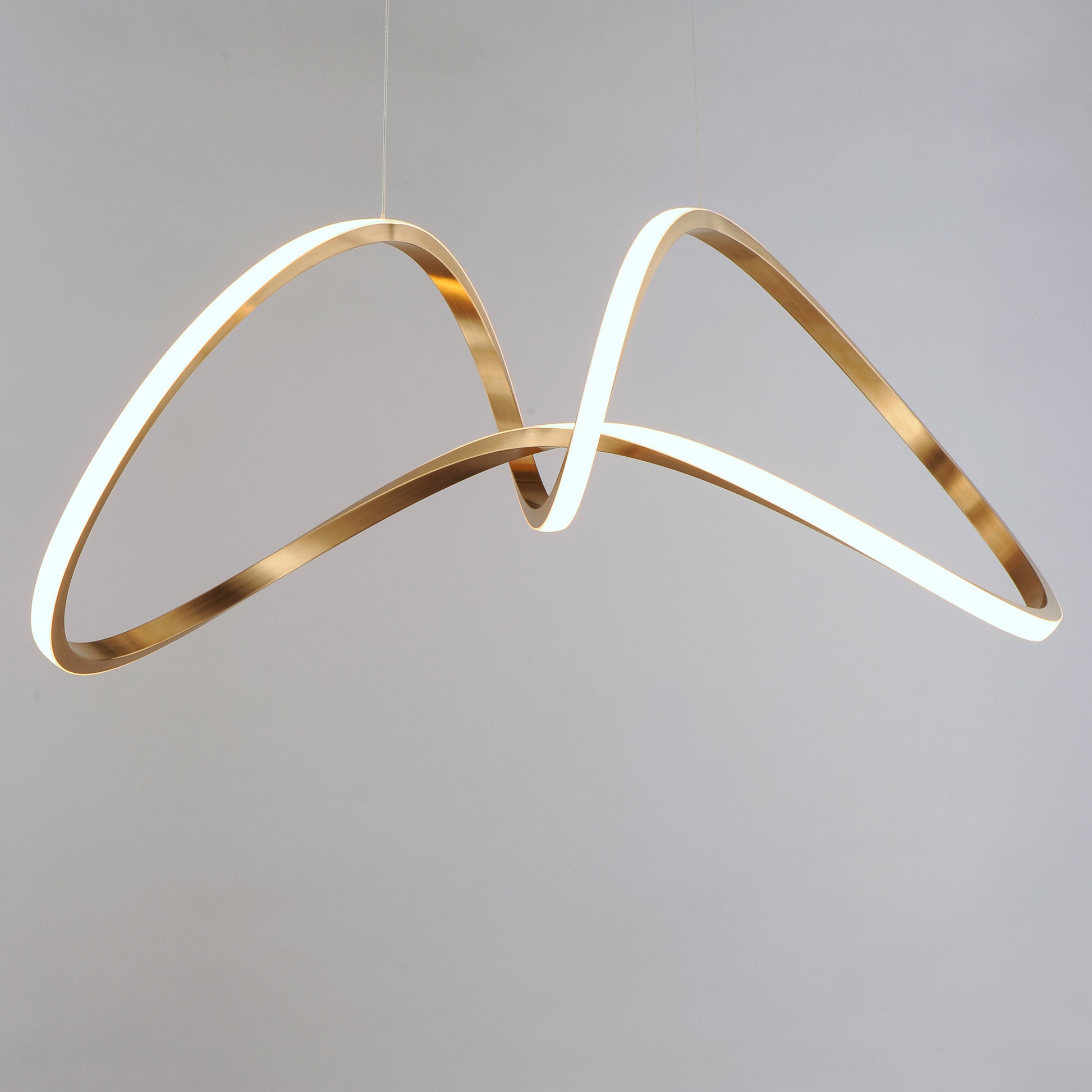 Perpetual LED Pendant Brushed Champagne by ET2