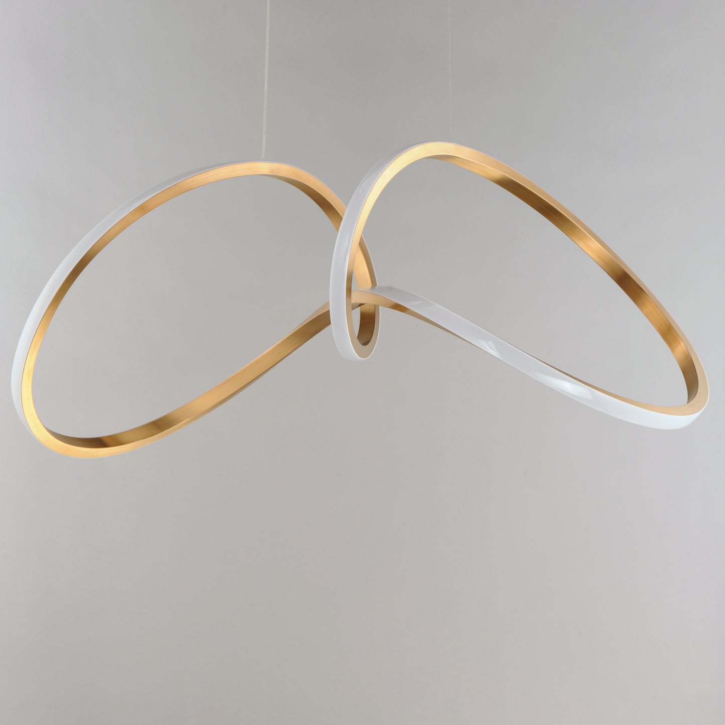 Perpetual LED Pendant Brushed Champagne by ET2