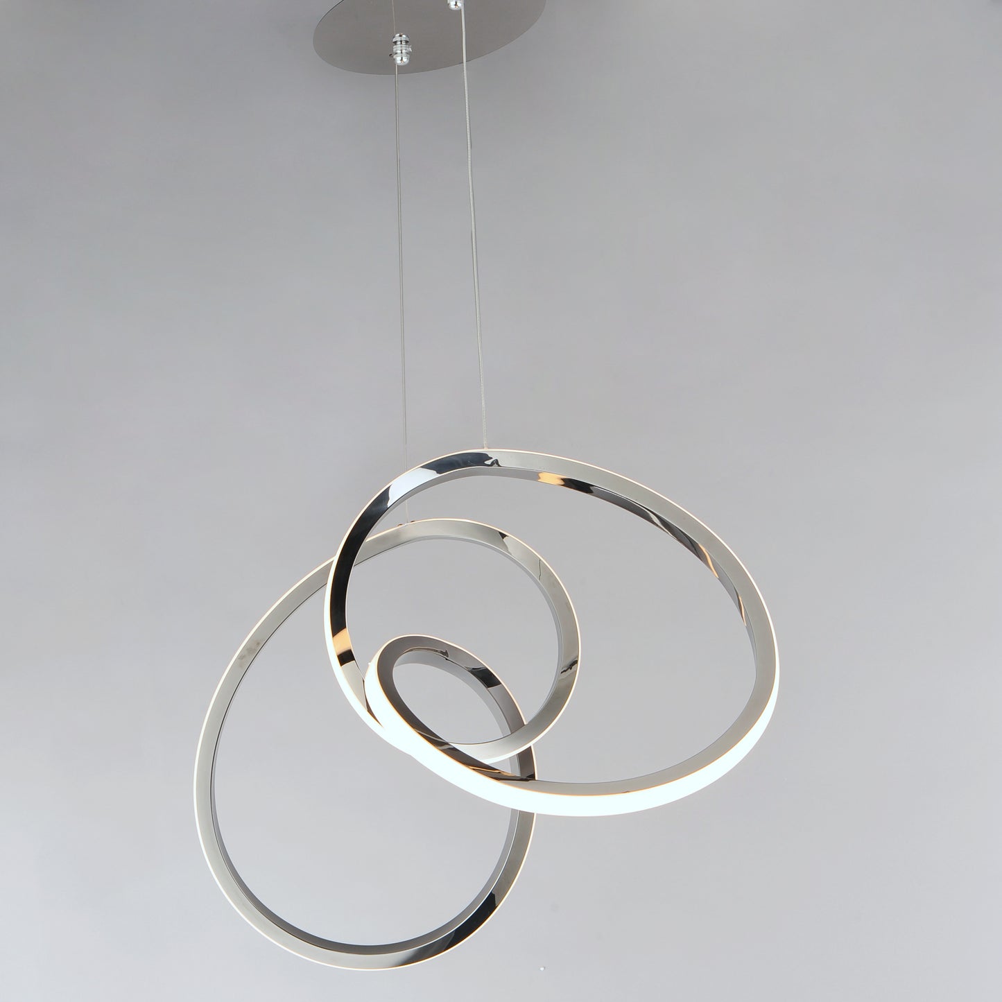 Perpetual LED Pendant Black Chrome by ET2