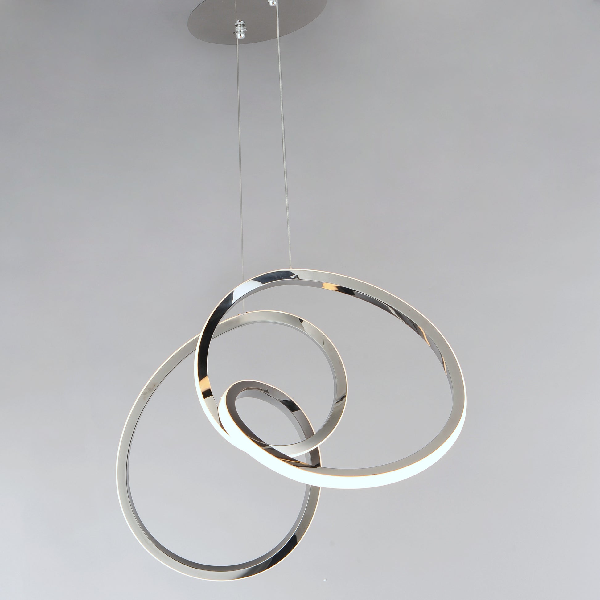Perpetual LED Pendant Black Chrome by ET2