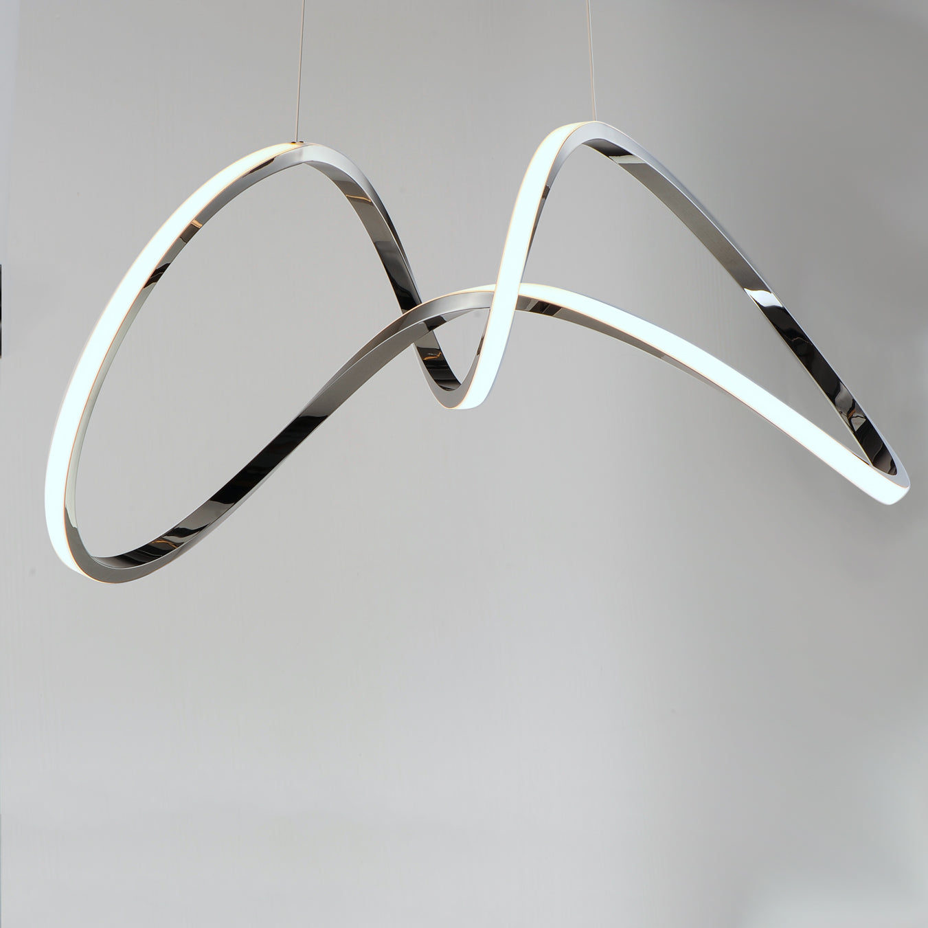 Perpetual LED Pendant Black Chrome by ET2