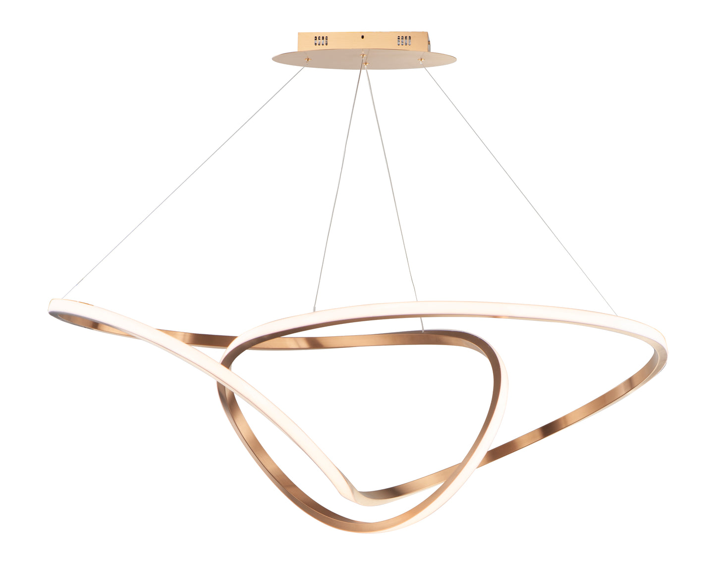 Perpetual 46" LED Pendant Brushed Champagne by ET2