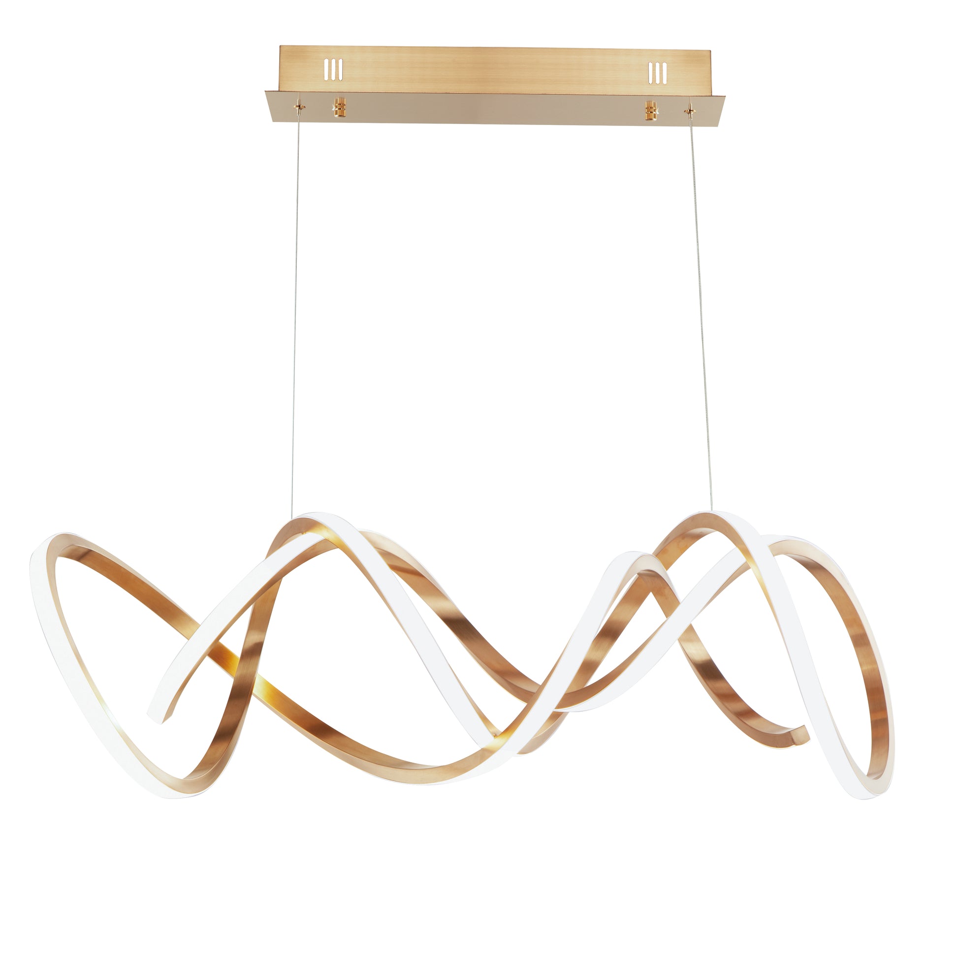 Signature LED Pendant Brushed Champagne by ET2