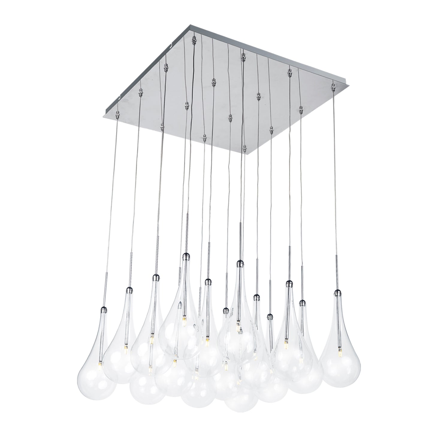 Larmes 16-Light LED Pendant Polished Chrome by ET2