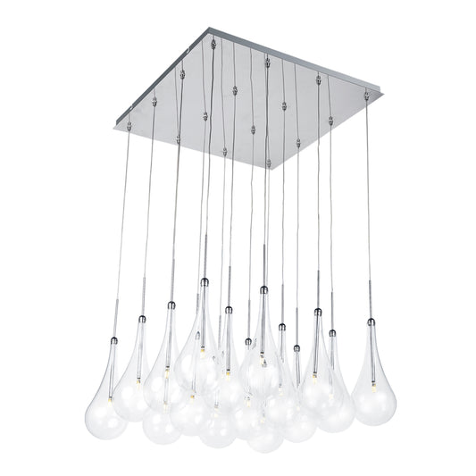 Larmes 16-Light LED Pendant Polished Chrome by ET2