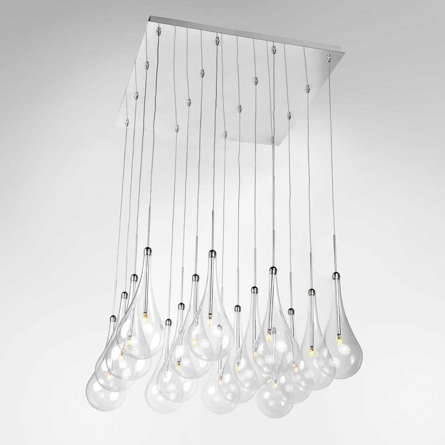Larmes 16-Light LED Pendant Polished Chrome by ET2