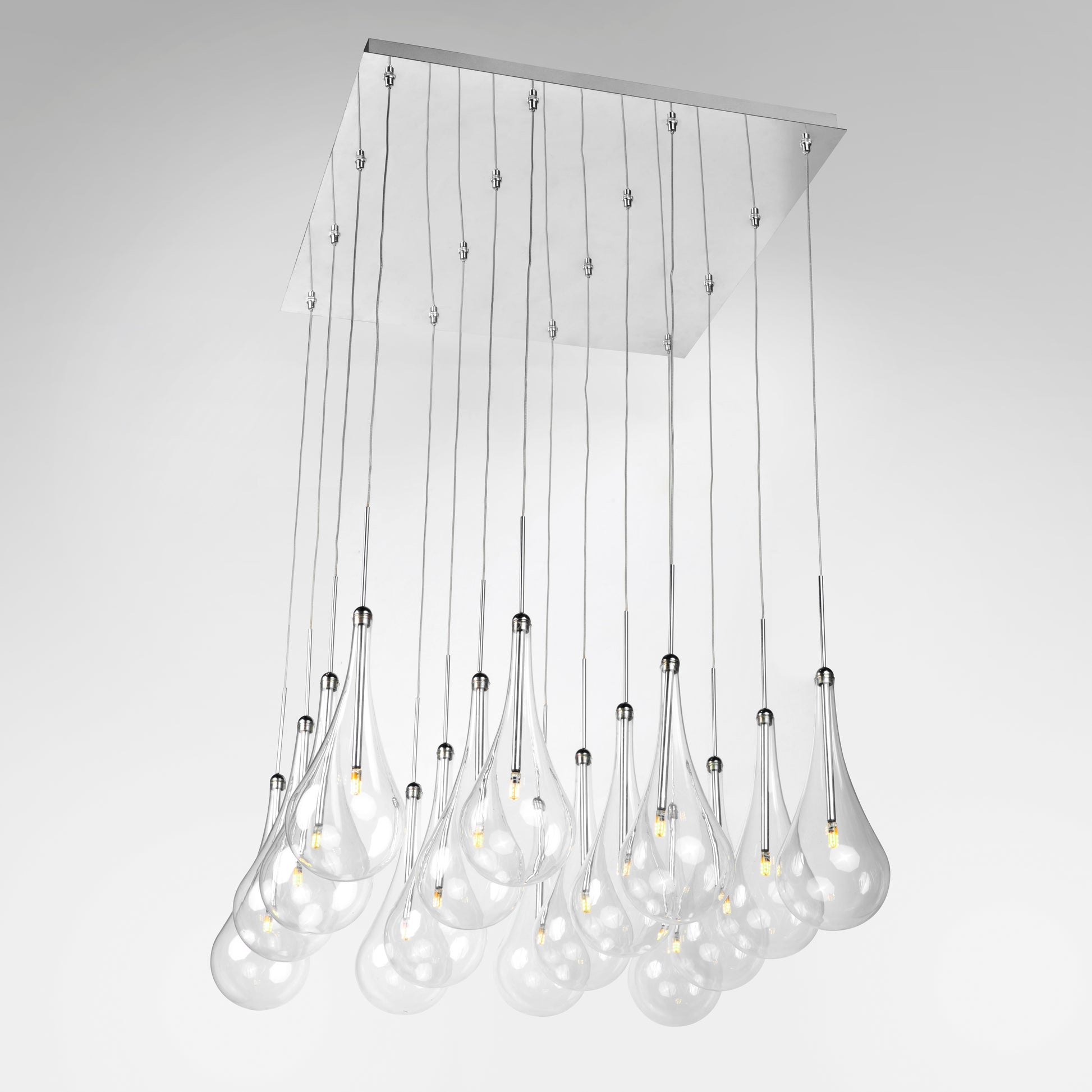 Larmes 16-Light LED Pendant Polished Chrome by ET2