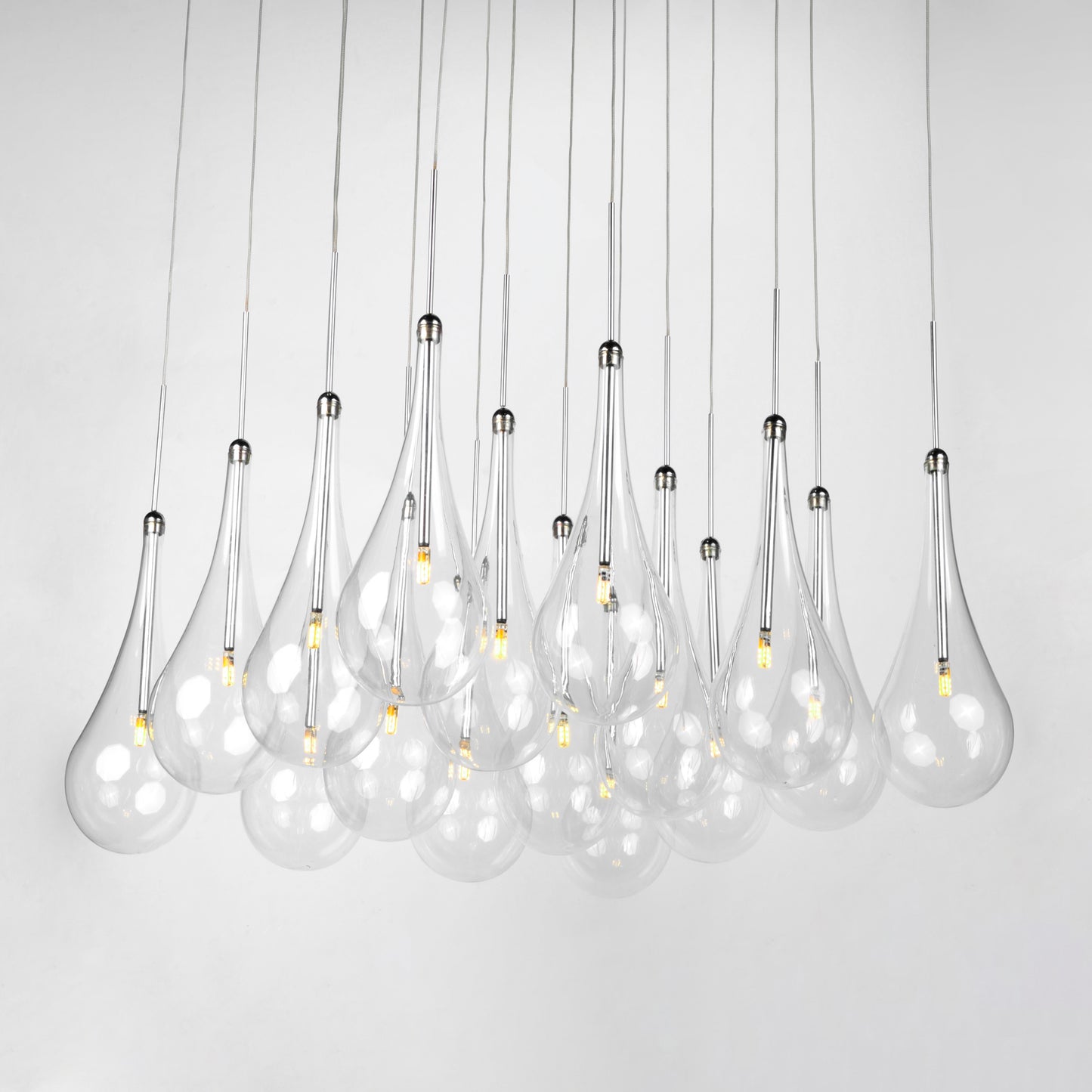 Larmes 16-Light LED Pendant Polished Chrome by ET2
