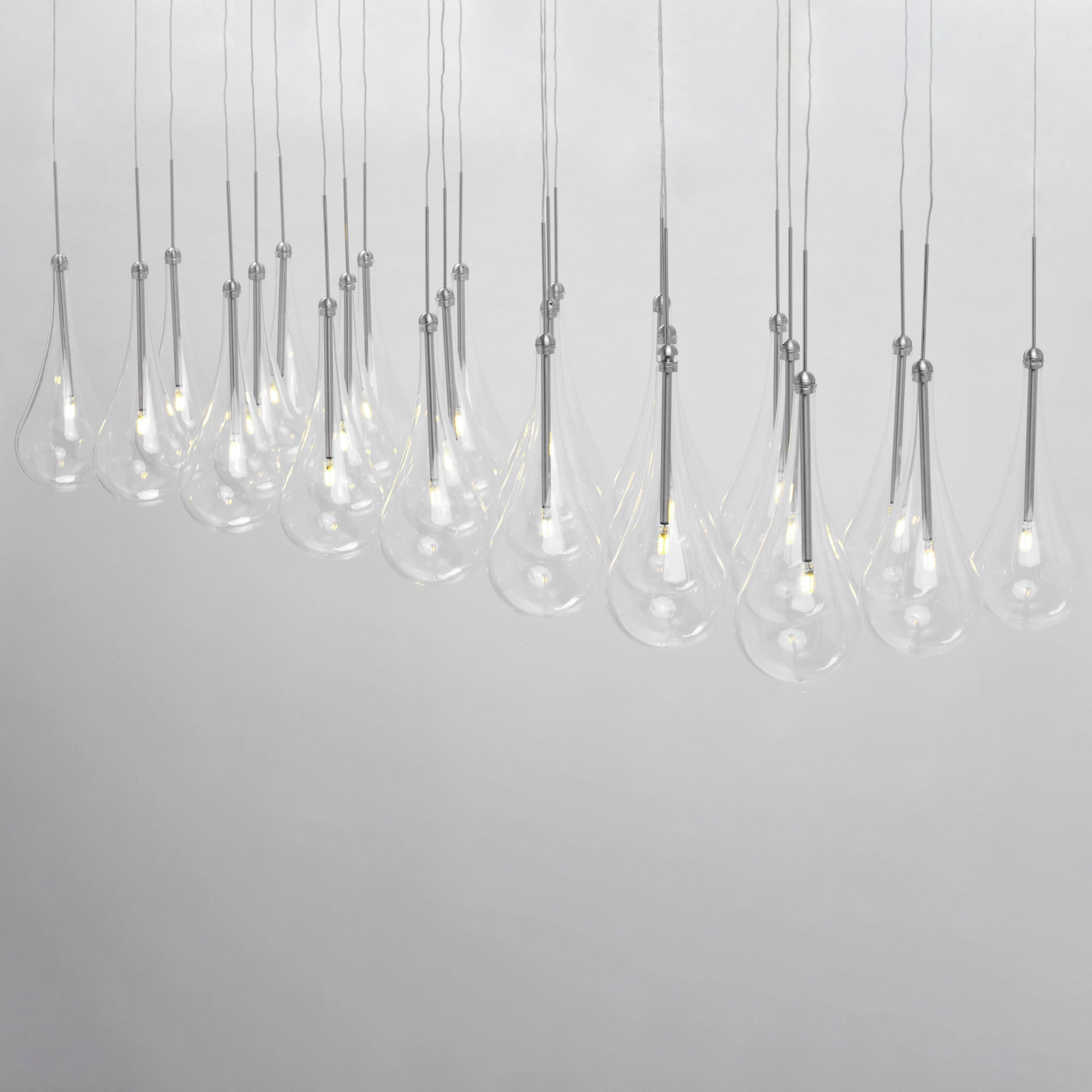 Larmes 24-Light LED Pendant Polished Chrome by ET2