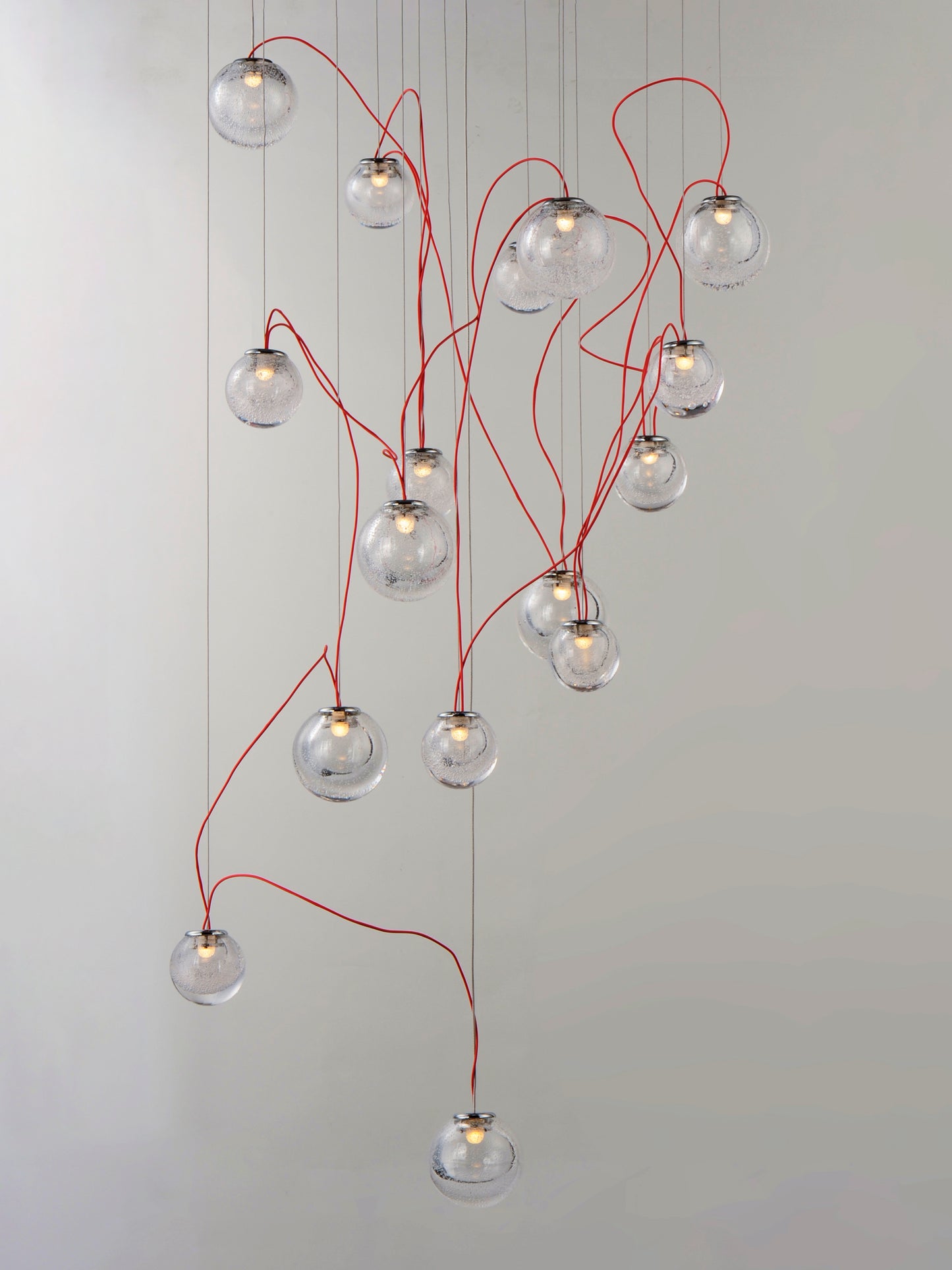 Bobble 16-Light LED Pendant Polished Chrome by ET2