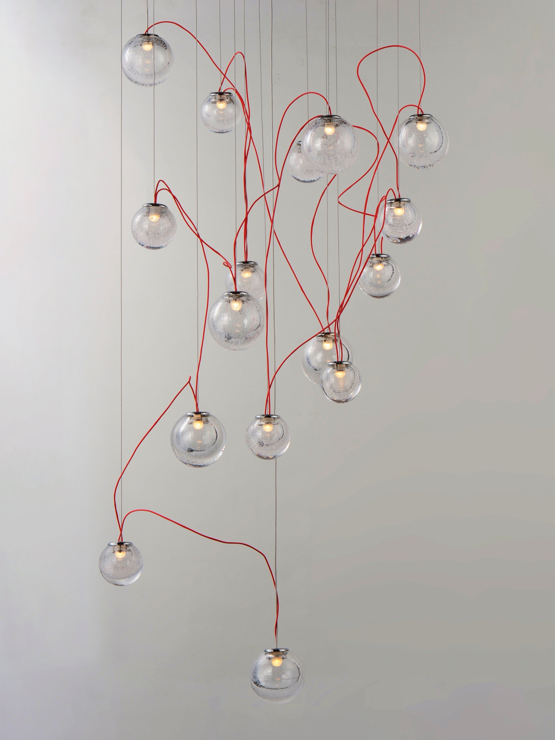 Bobble 16-Light LED Pendant Polished Chrome by ET2