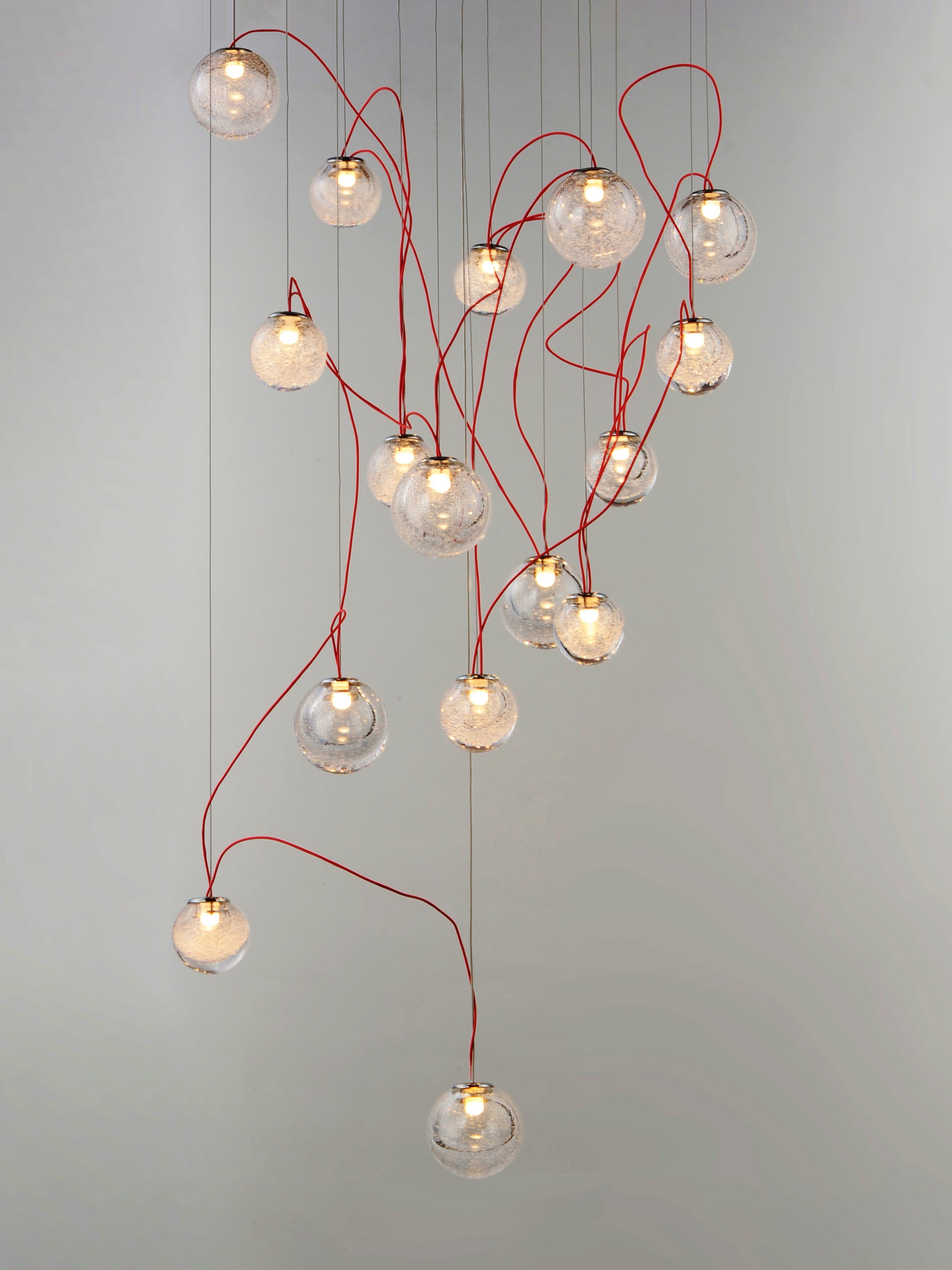 Bobble 16-Light LED Pendant Polished Chrome by ET2