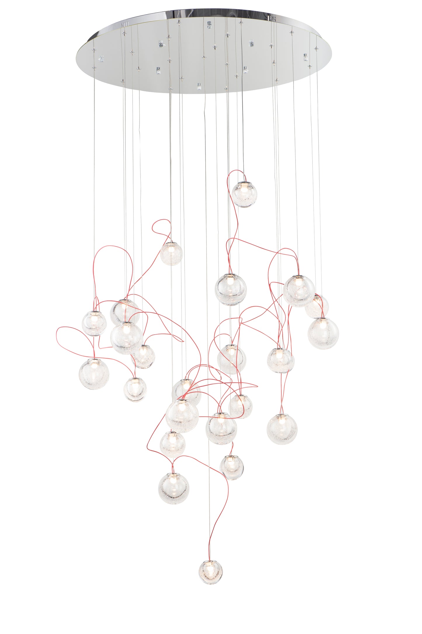 Bobble 24-Light LED Pendant Polished Chrome by ET2