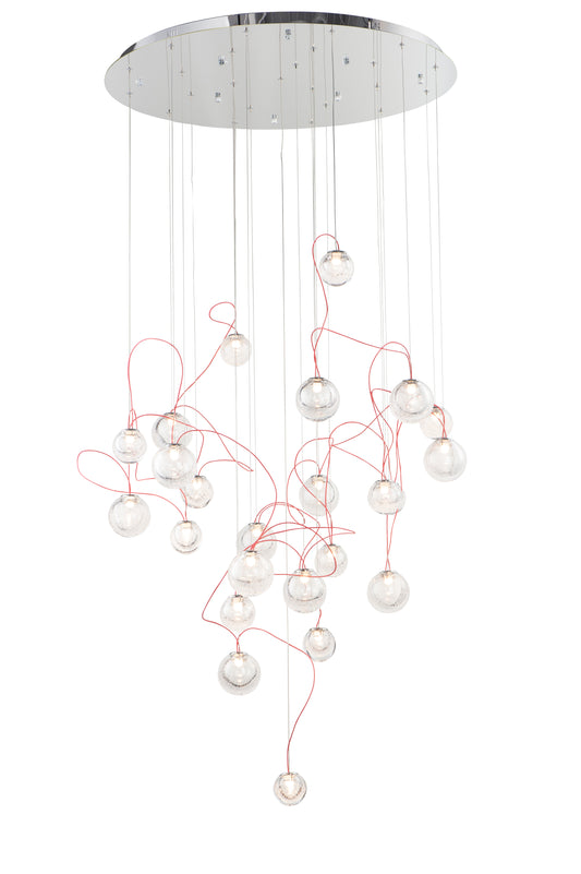 Bobble 24-Light LED Pendant Polished Chrome by ET2