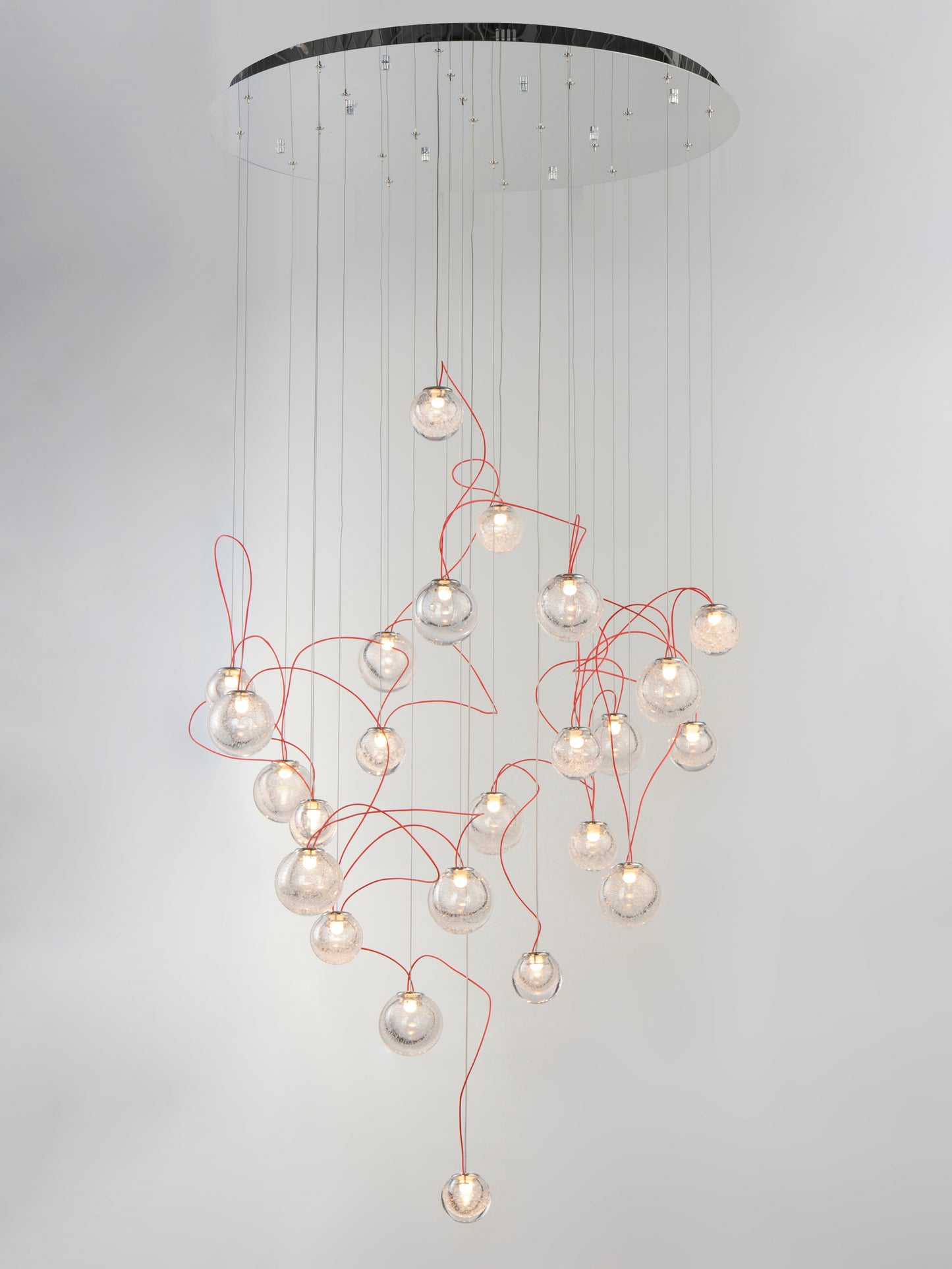 Bobble 24-Light LED Pendant Polished Chrome by ET2