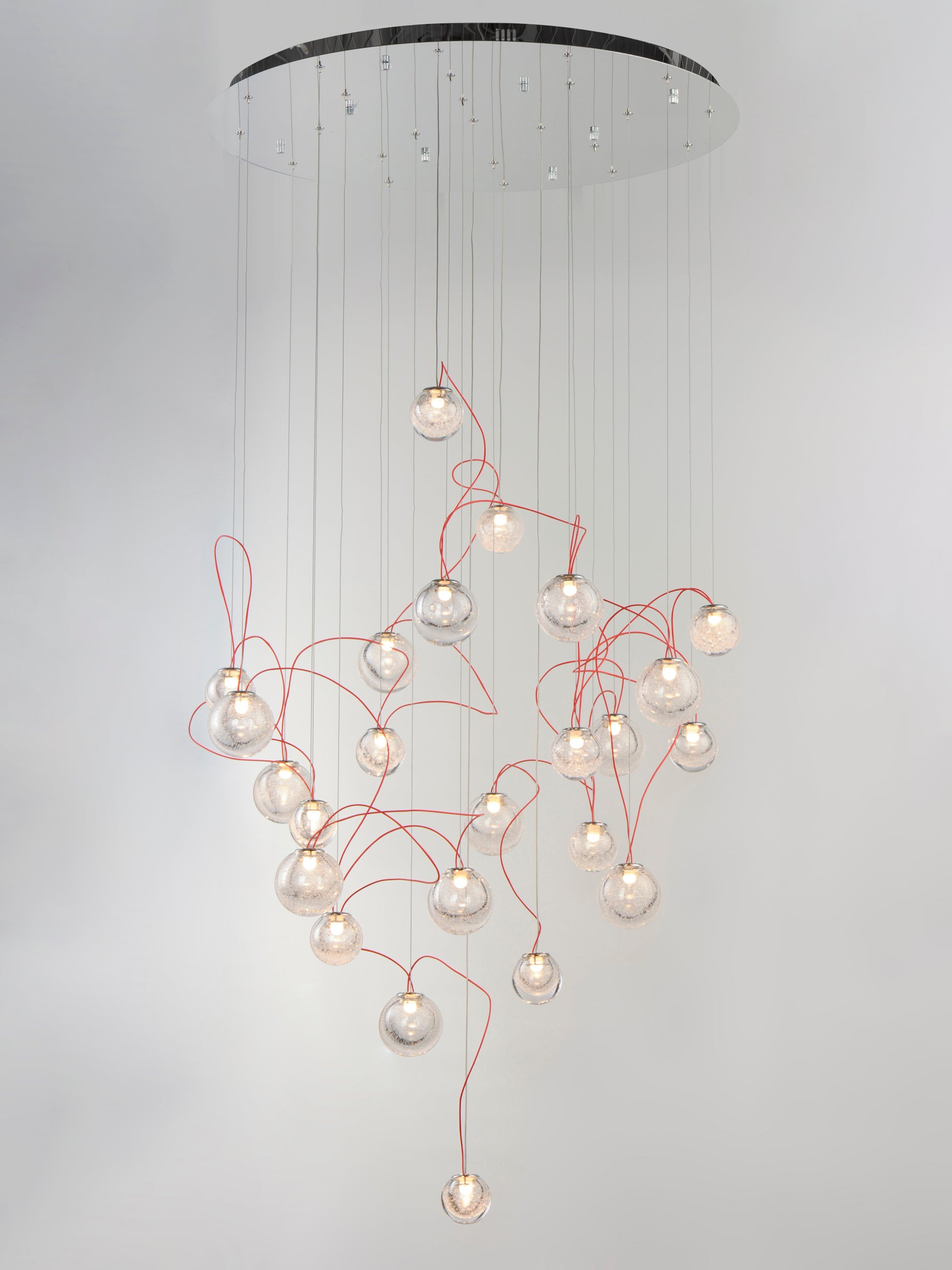 Bobble 24-Light LED Pendant Polished Chrome by ET2