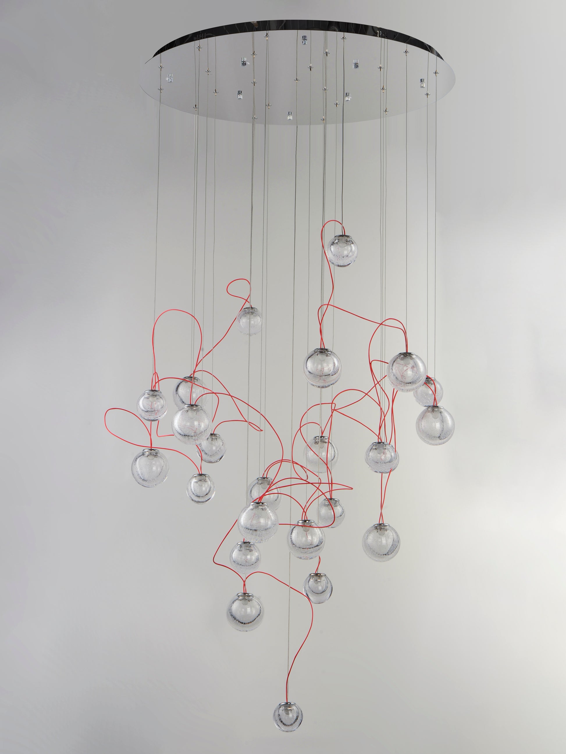 Bobble 24-Light LED Pendant Polished Chrome by ET2