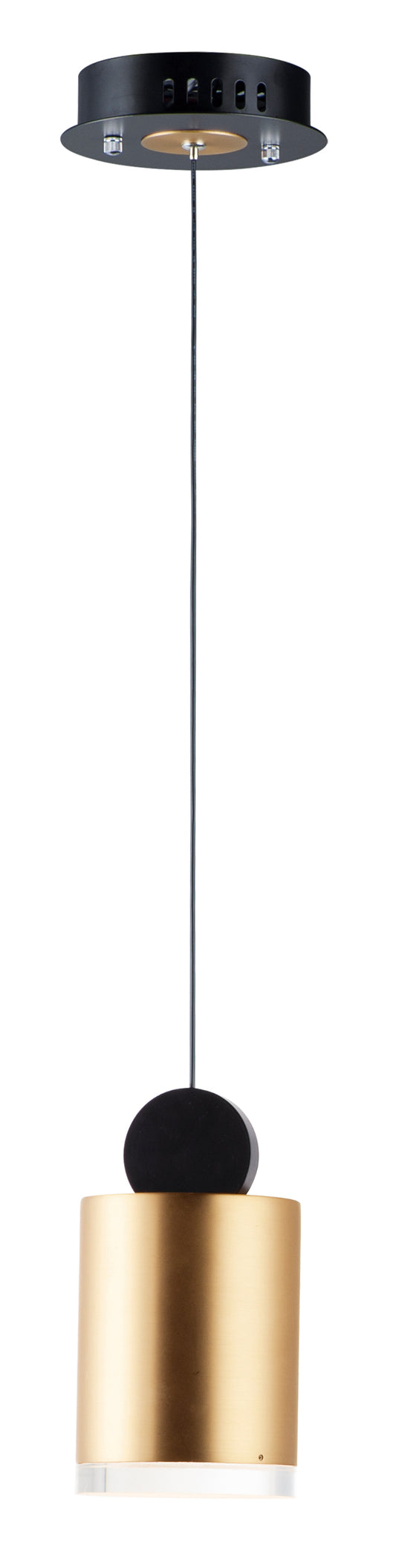 Nob LED Mini Pendant Black/Gold by ET2