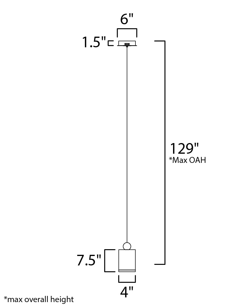 Nob LED Mini Pendant Black/Gold by ET2