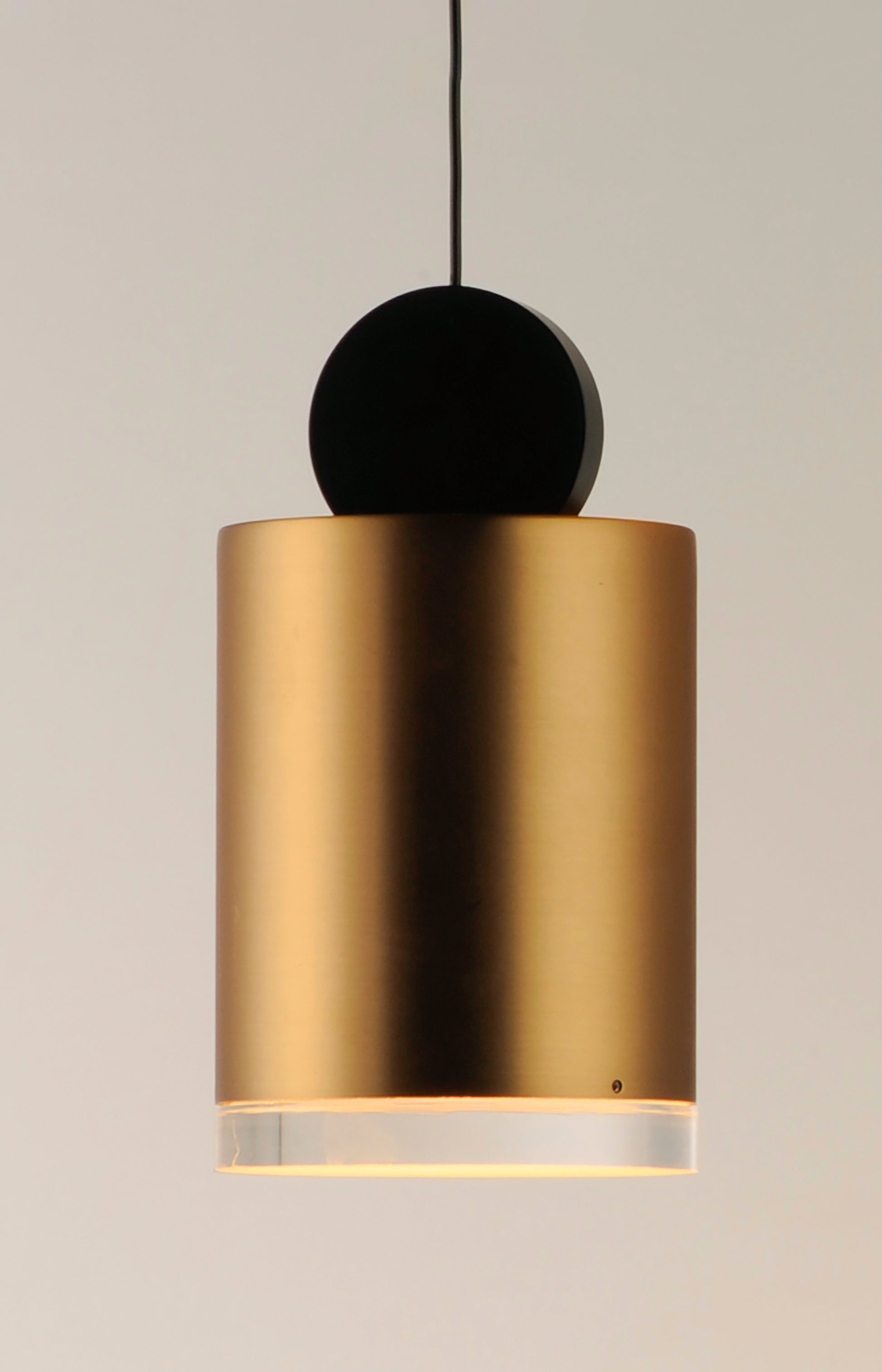 Nob LED Mini Pendant Black/Gold by ET2