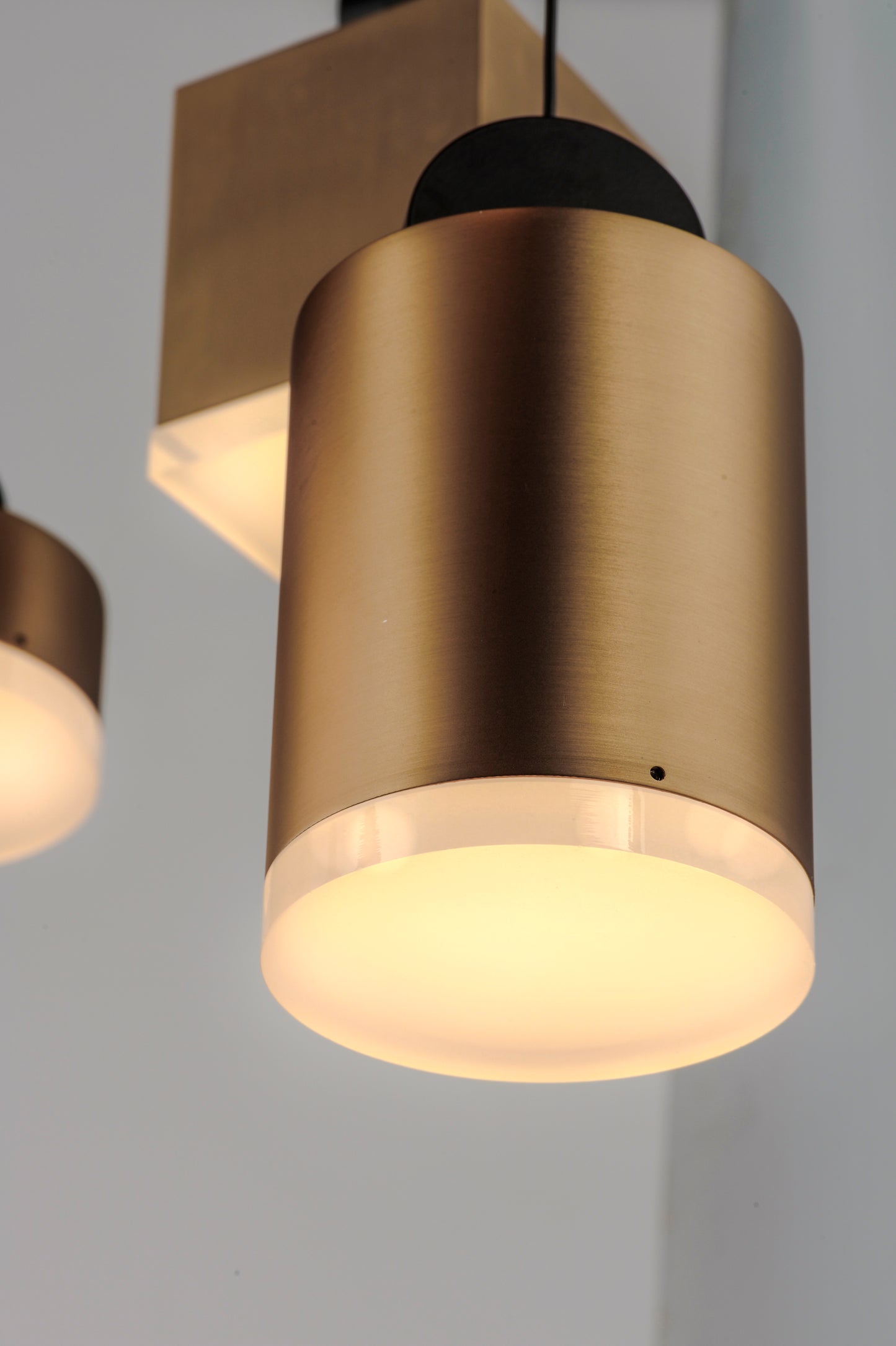 Nob 3-Light LED Pendant Black/Gold by ET2