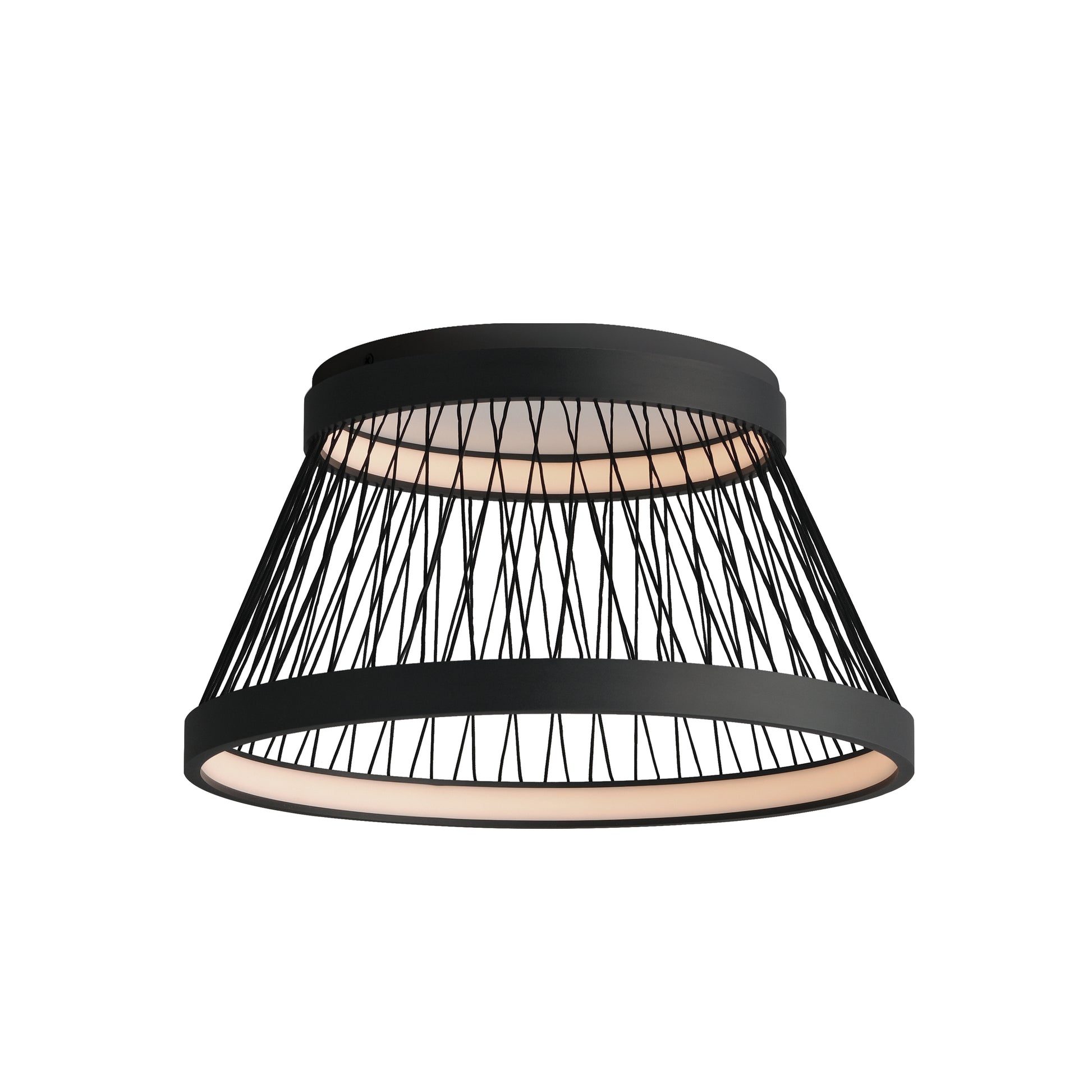Loom 23" LED Flush Mount Black by ET2
