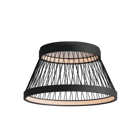 Loom 23" LED Flush Mount Black by ET2